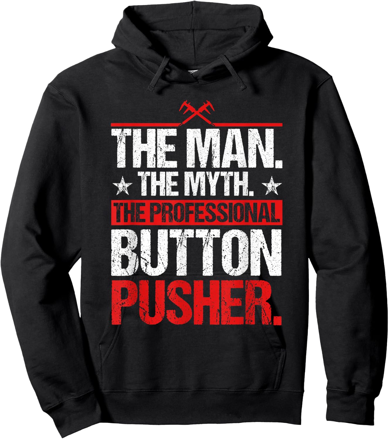 The Professional Button Pusher CNC Machinist Hoodie - Hoodie | Black