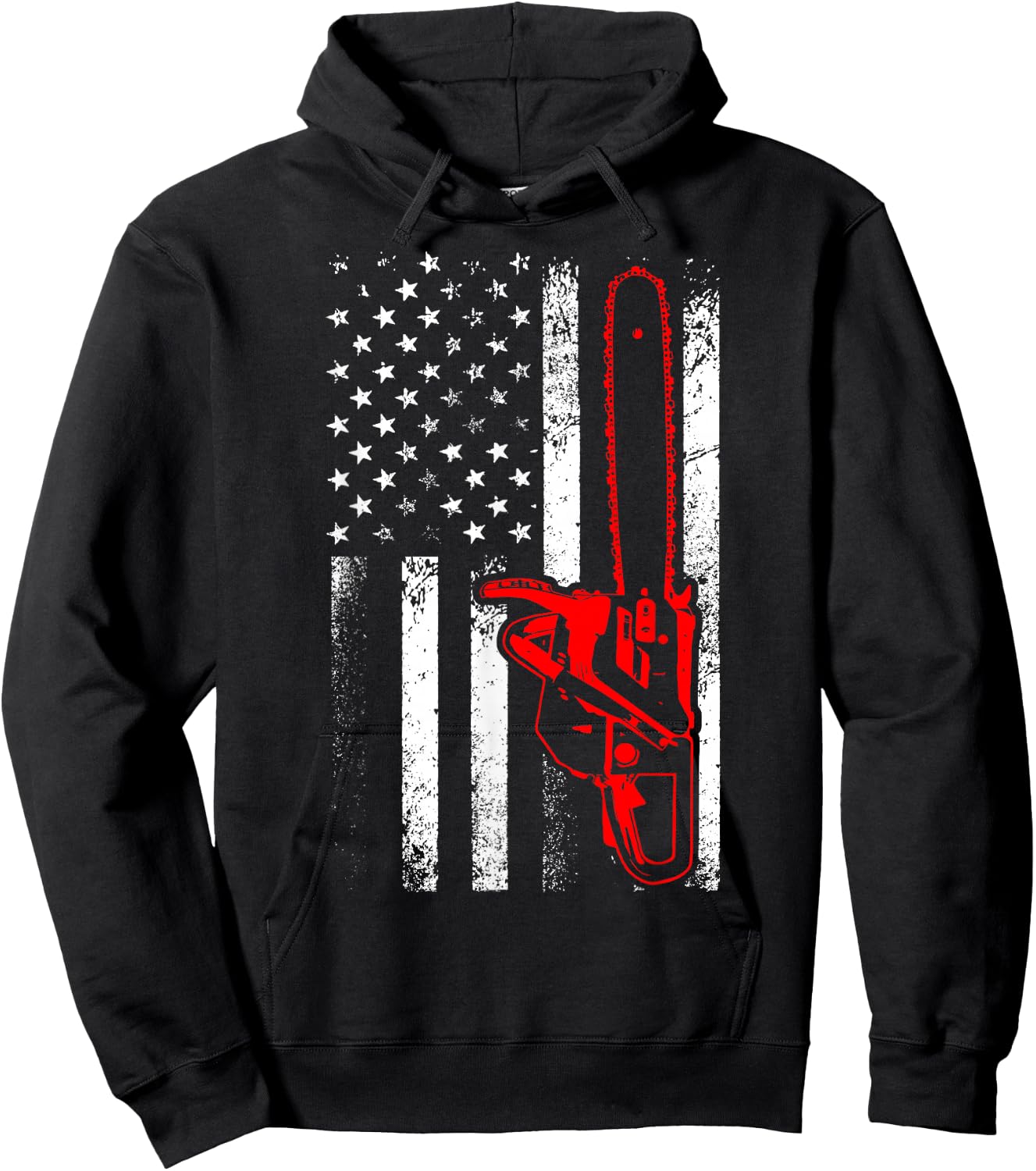 Funny Logger Arborist Gift Men Cool Lumberjack Woodworker Hoodie - Hoodie | Black