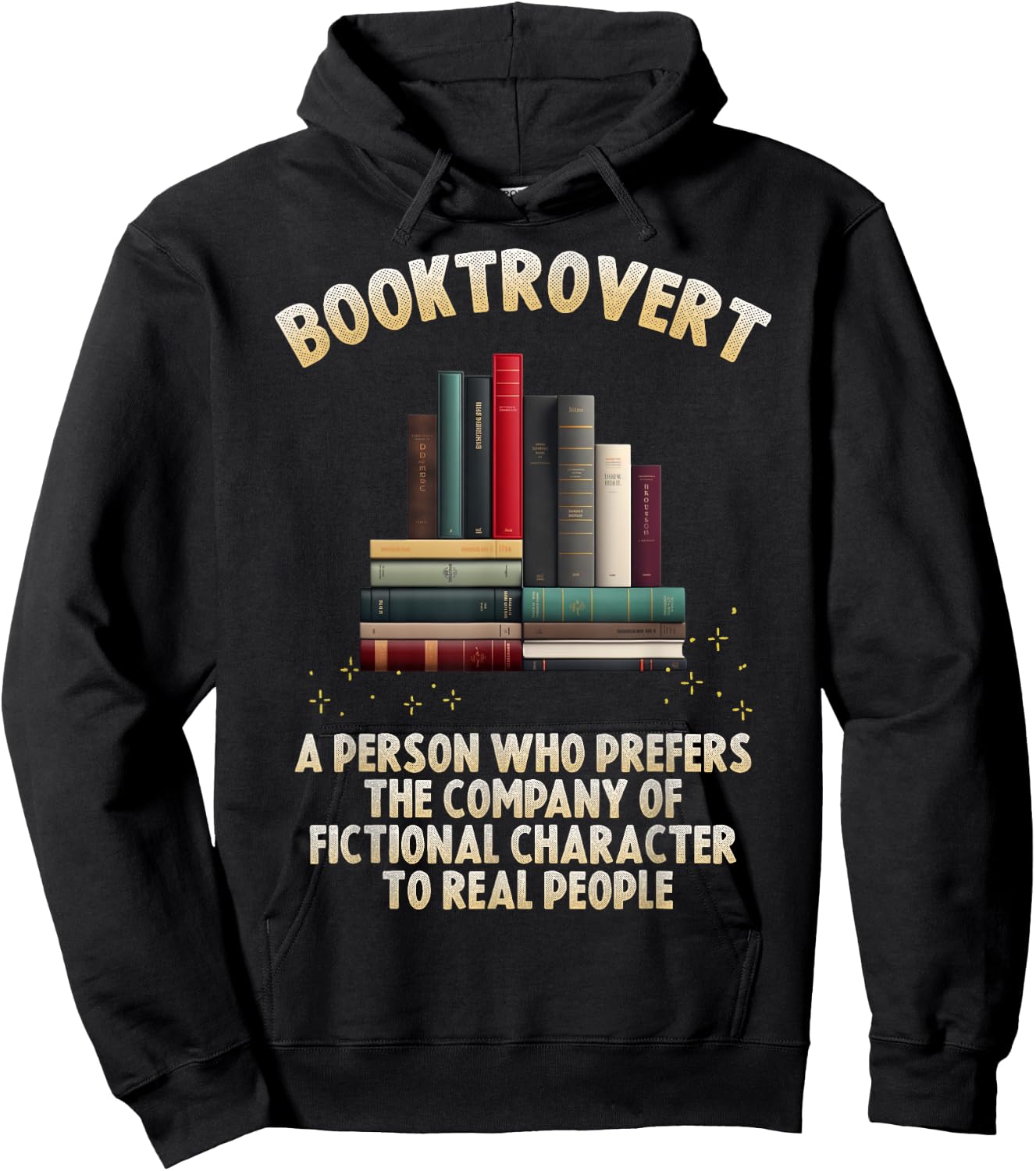 Booktrovert Hoodie - Hoodie | Black