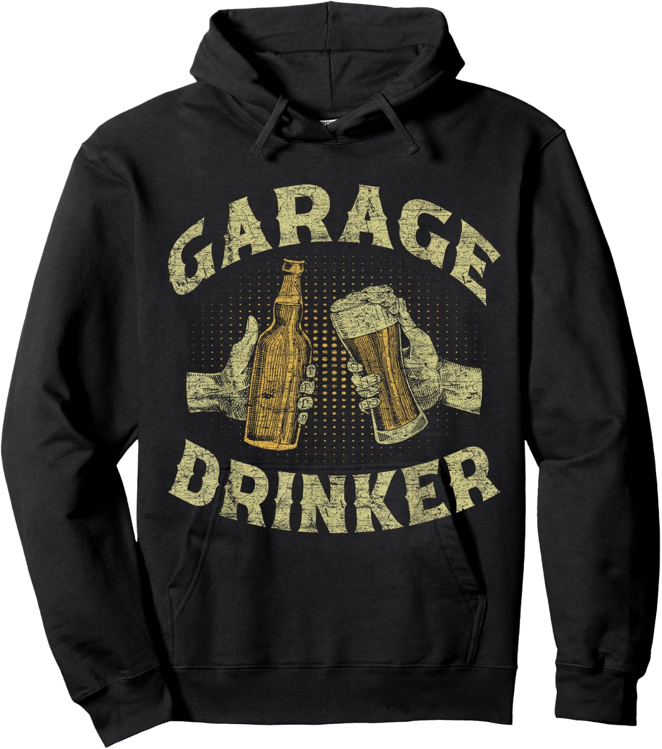 Garage Drinker Beer Party Drink Hoodie - Hoodie | Black