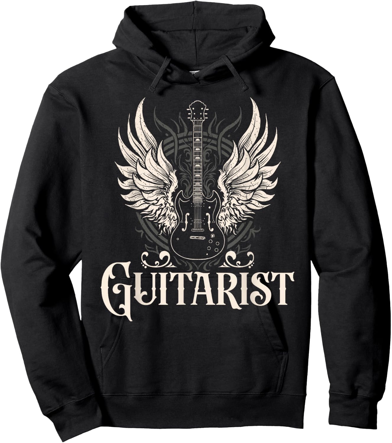 Guitarist, musician, guitar, guitar player Hoodie - Hoodie | Black