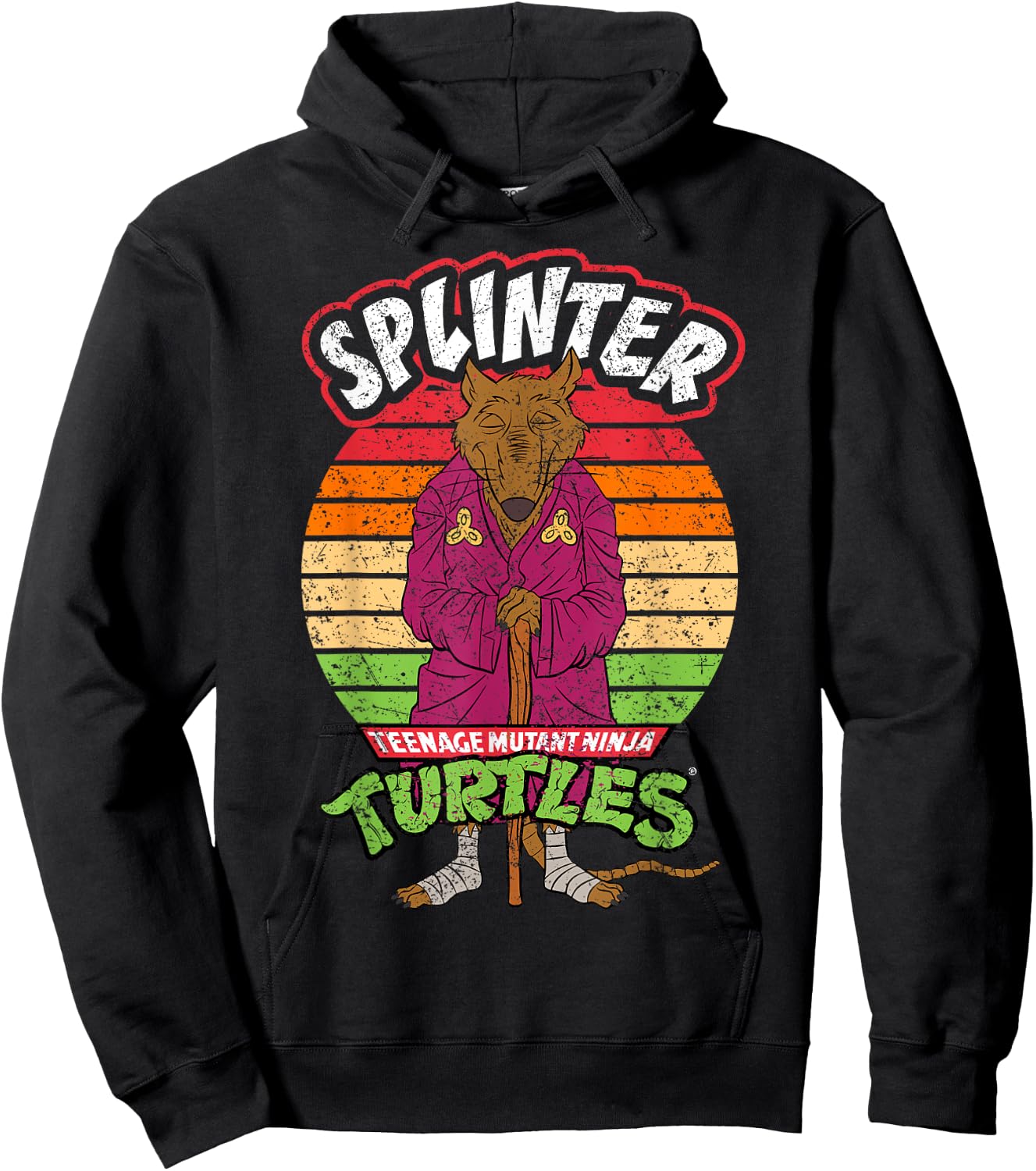 Mademark x Teenage Mutant Ninja Turtles - Teenage Mutant Ninja Turtles Splinter Ready For Action Hoodie - Hoodie | Black