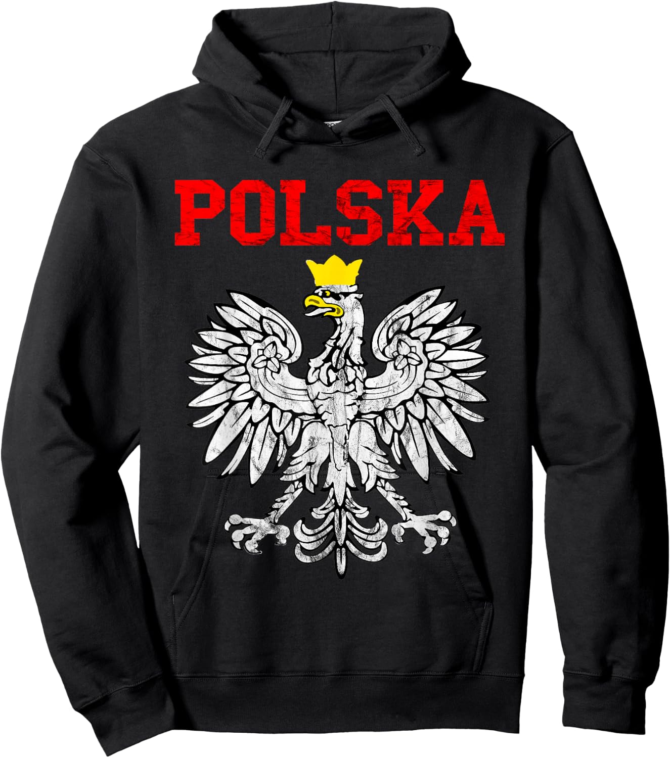 Polska Poland Eagle Pole Pride Polish Roots Poland Hoodie - Hoodie | Black