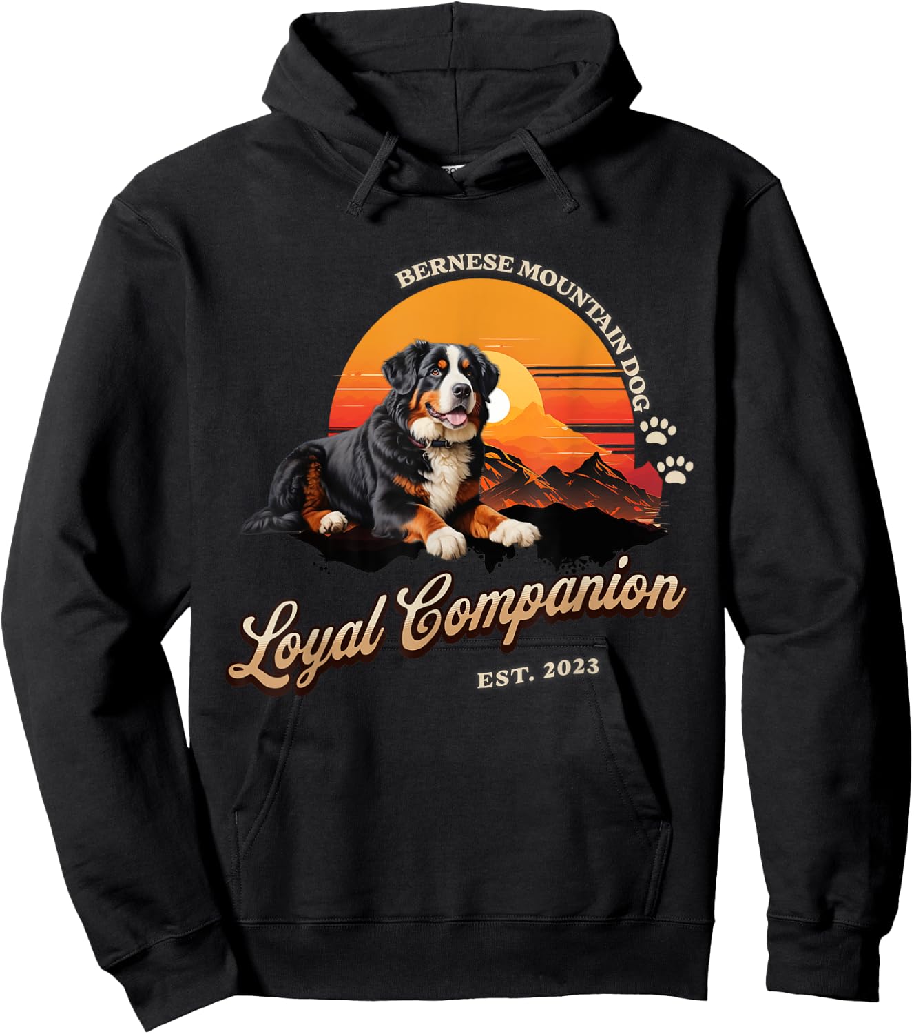 Bernese Mountain dog Shirt. Bernese Mountain dog Men Women Hoodie - Hoodie | Black