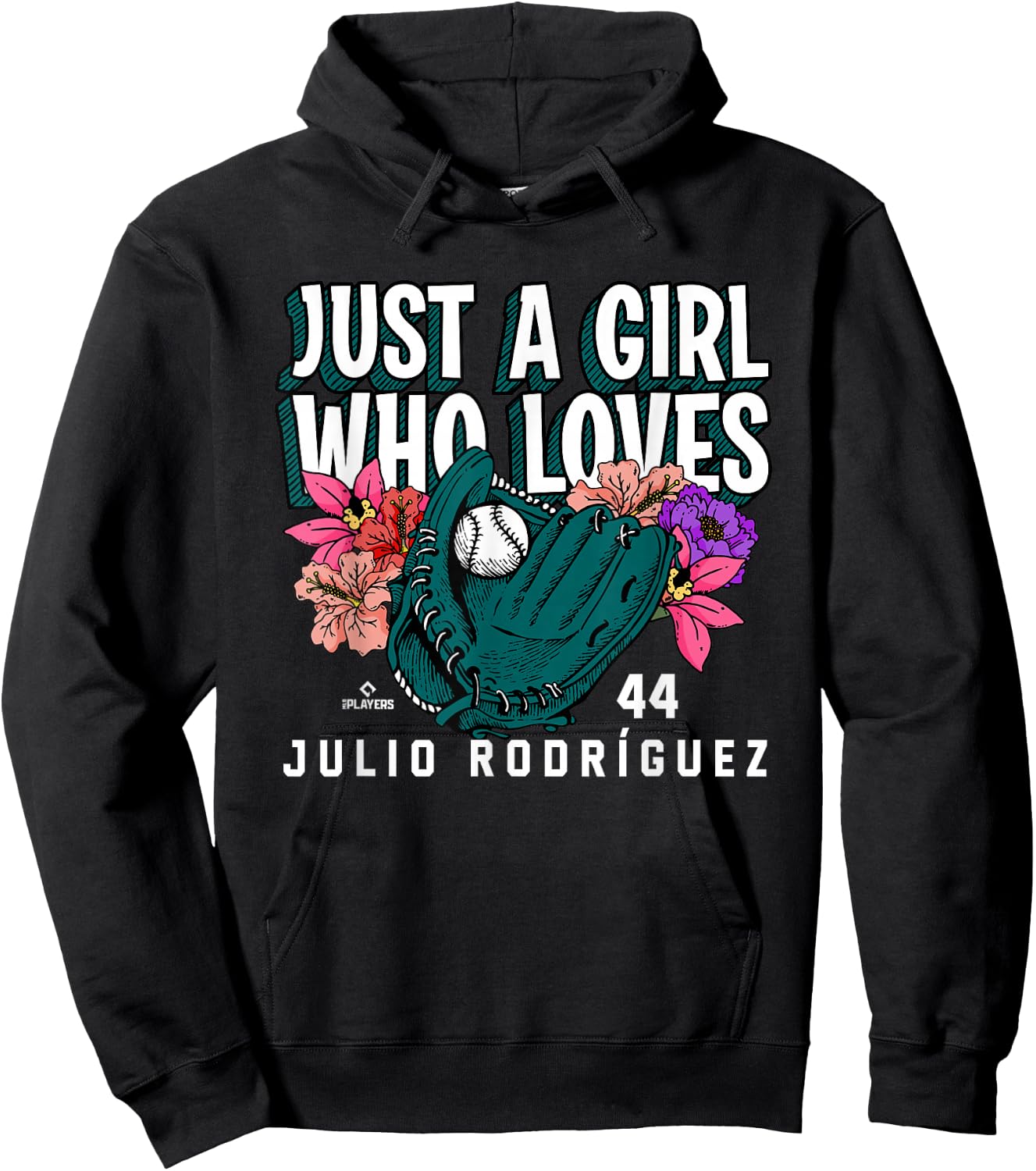 Just A Girl Who Loves Julio Rodriguez Seattle MLBPA Hoodie - Hoodie | Black