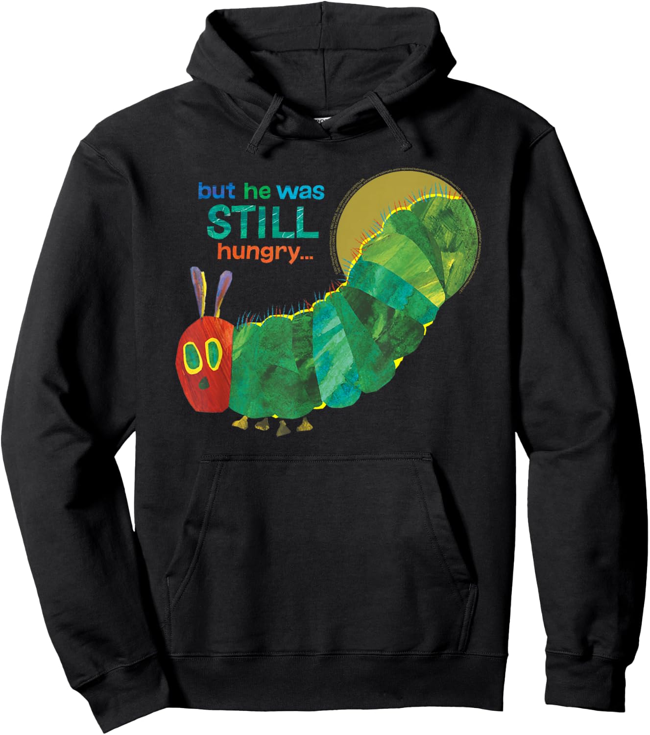 Eric Carle The Very Hungry Caterpillar Still Hungry Book Hoodie - Hoodie | Black