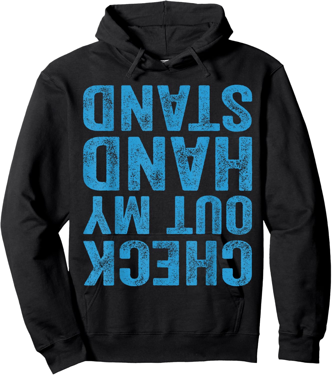 Check Out My Handstand Gymnast Yoga Funny Gymnastics Hoodie - Hoodie | Black