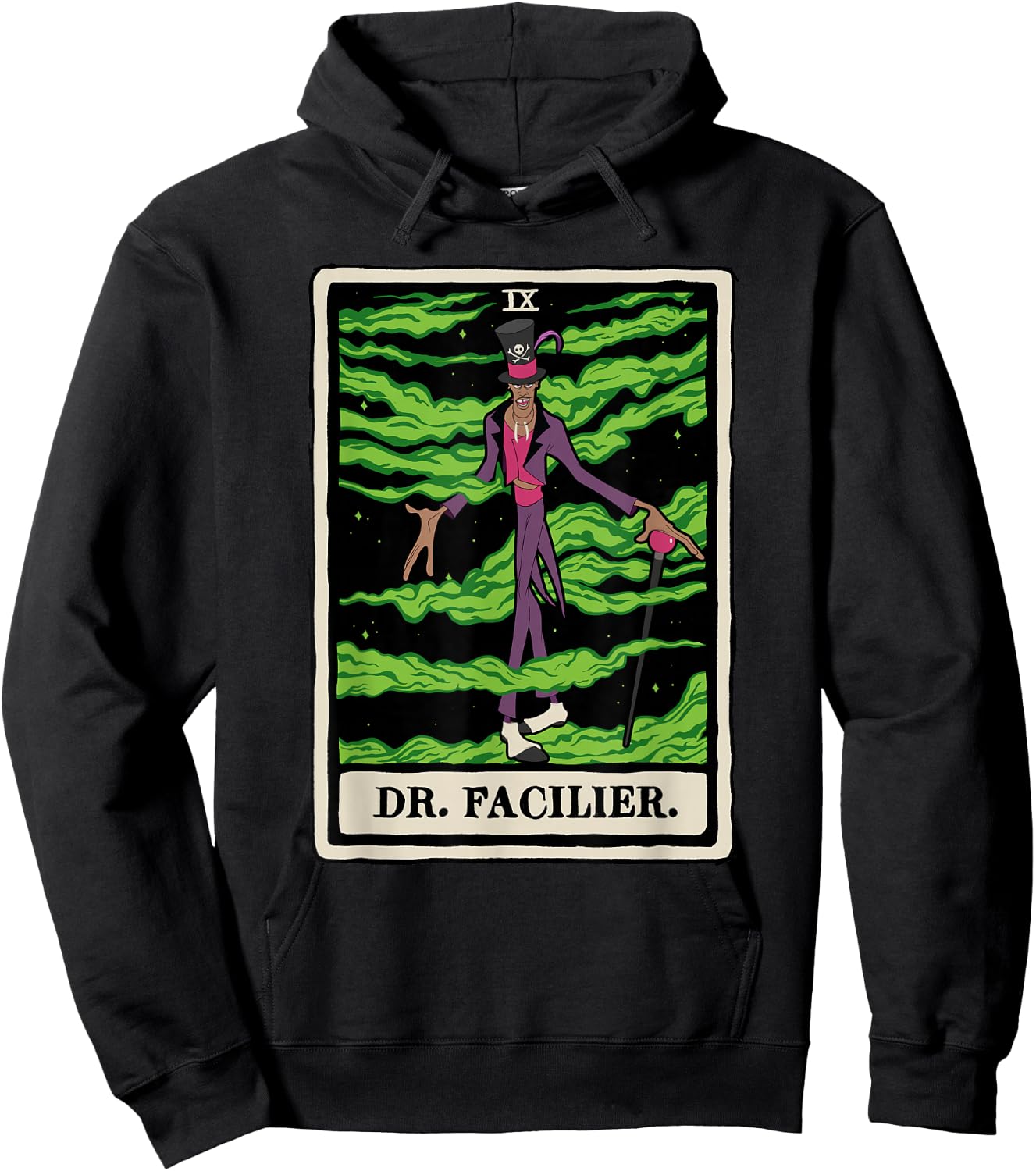 Disney Villains Dr. Facilier Tarot Card Hoodie - Hoodie | Black