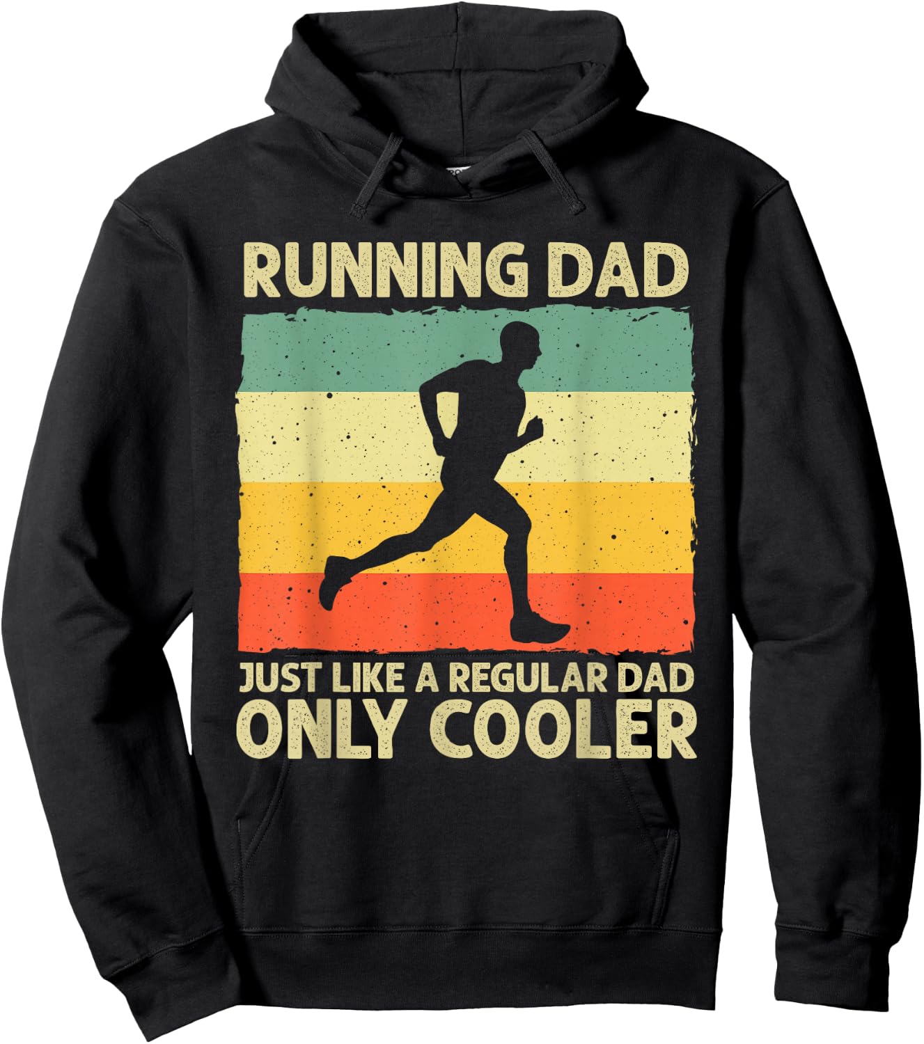 Funny Running Dad Marathon Runner Coach Marathoner Small Hoodie - Hoodie | Black