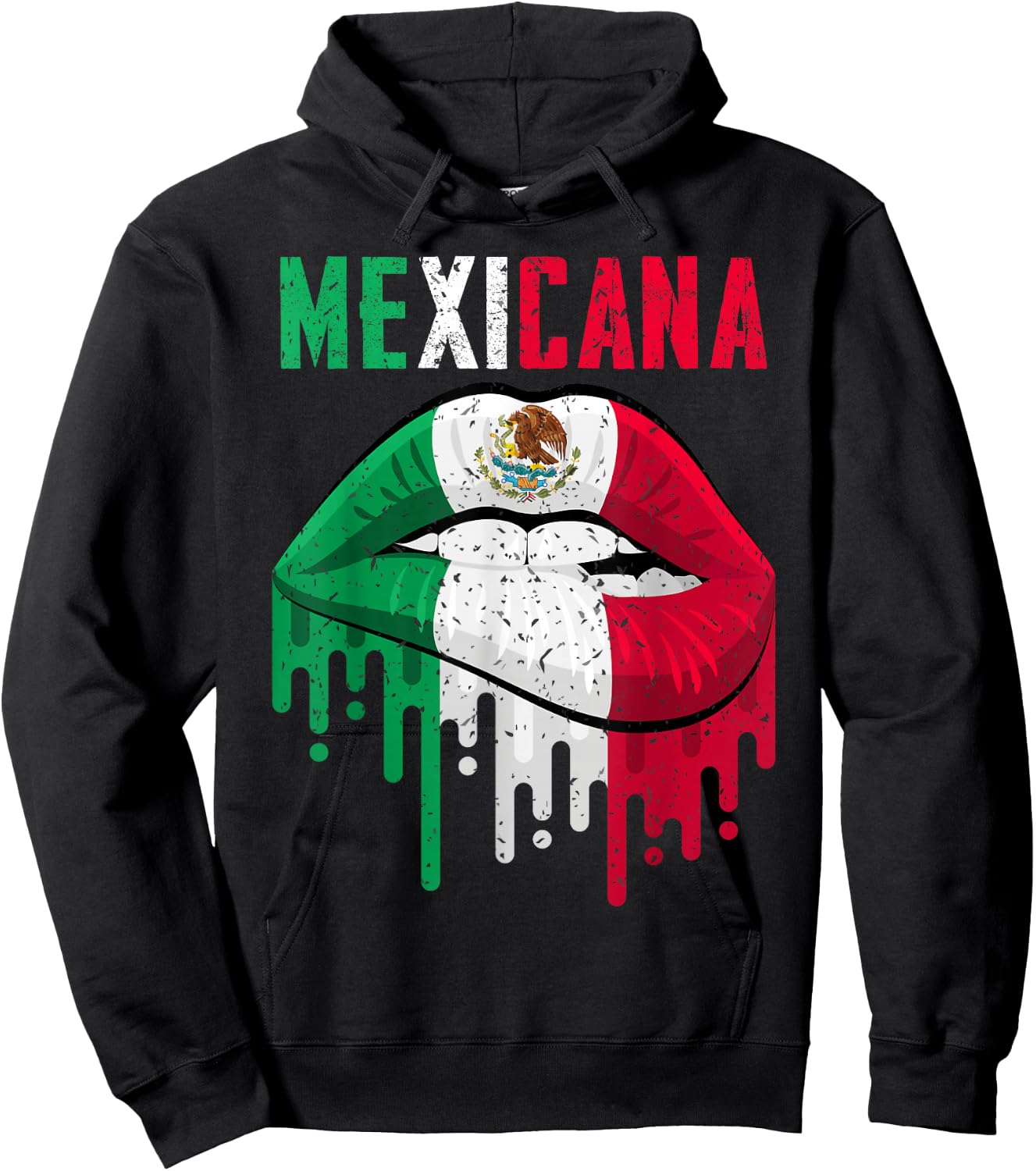 Mexican Flag Shirt Girl Women Kids Toddler Mexicana Pride Hoodie - Hoodie | Black