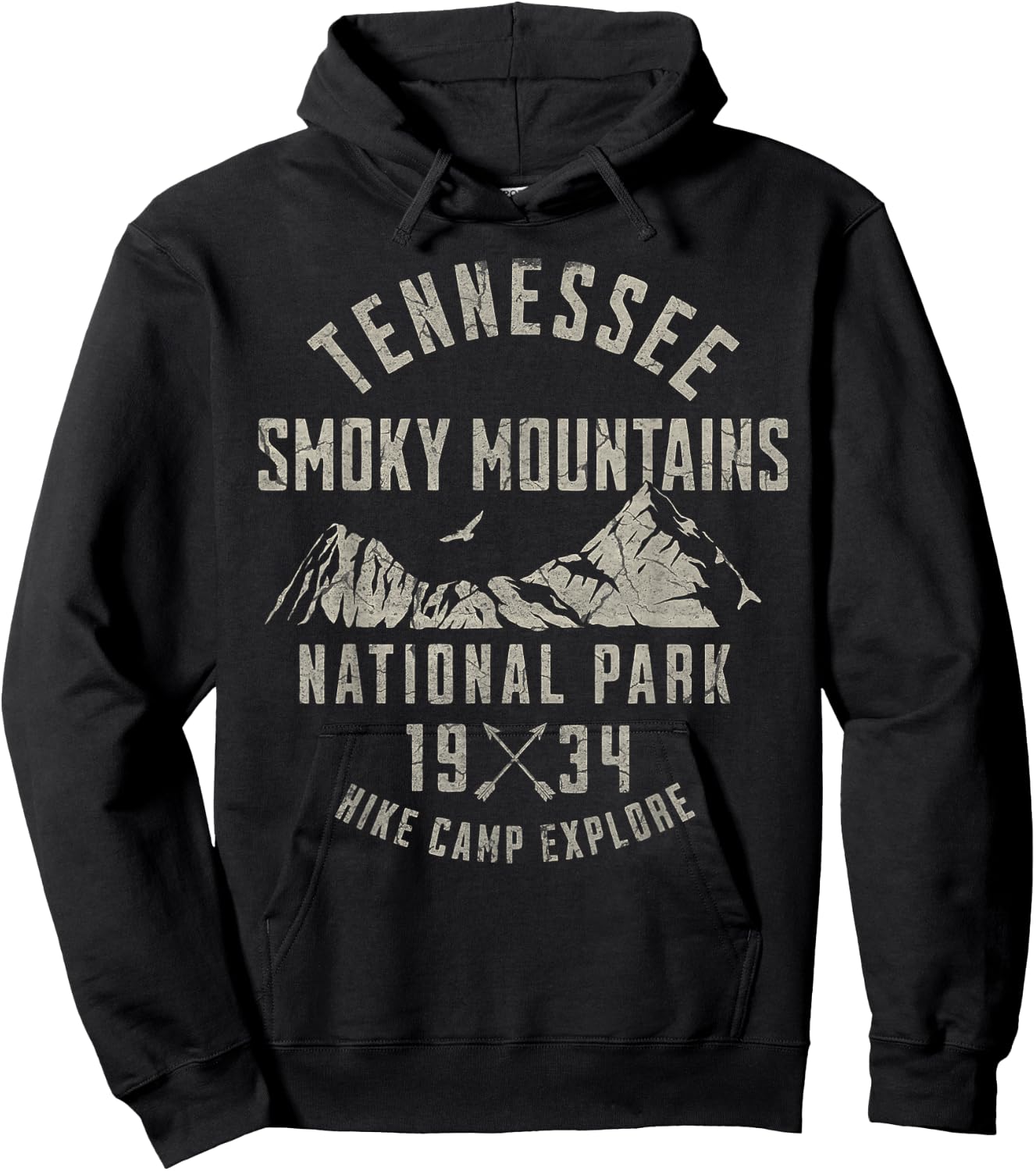 Smoky Mountains National Park Hoodie - Hoodie | Black