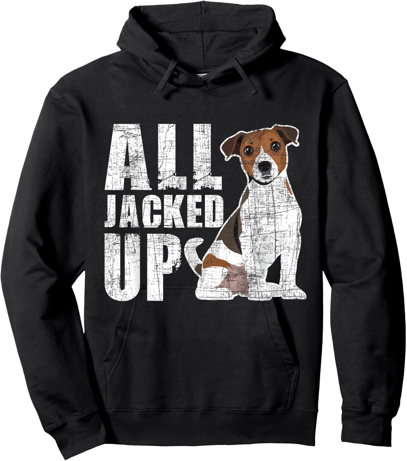 All Jacked Up - Jack Russell Terrier Pet Owner Puppy Lover Hoodie - Hoodie | Black