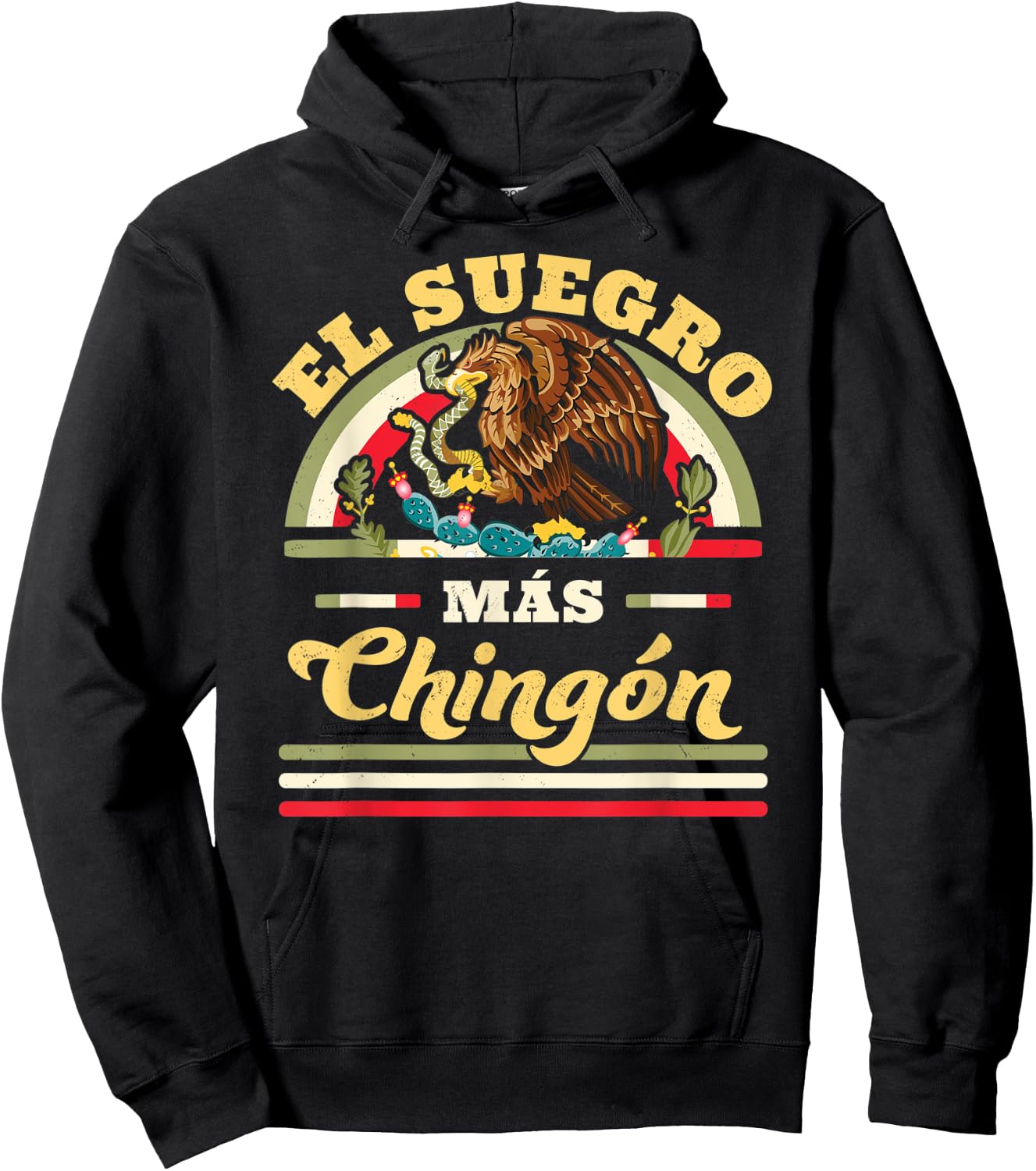 El Suegro Mas Chingon Mexican Flag Cool Father In Law Hoodie - Hoodie | Black