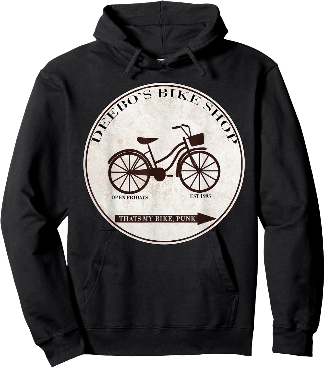Deebo's Bike Shop Open Friday Funny Hoodie - Hoodie | Black