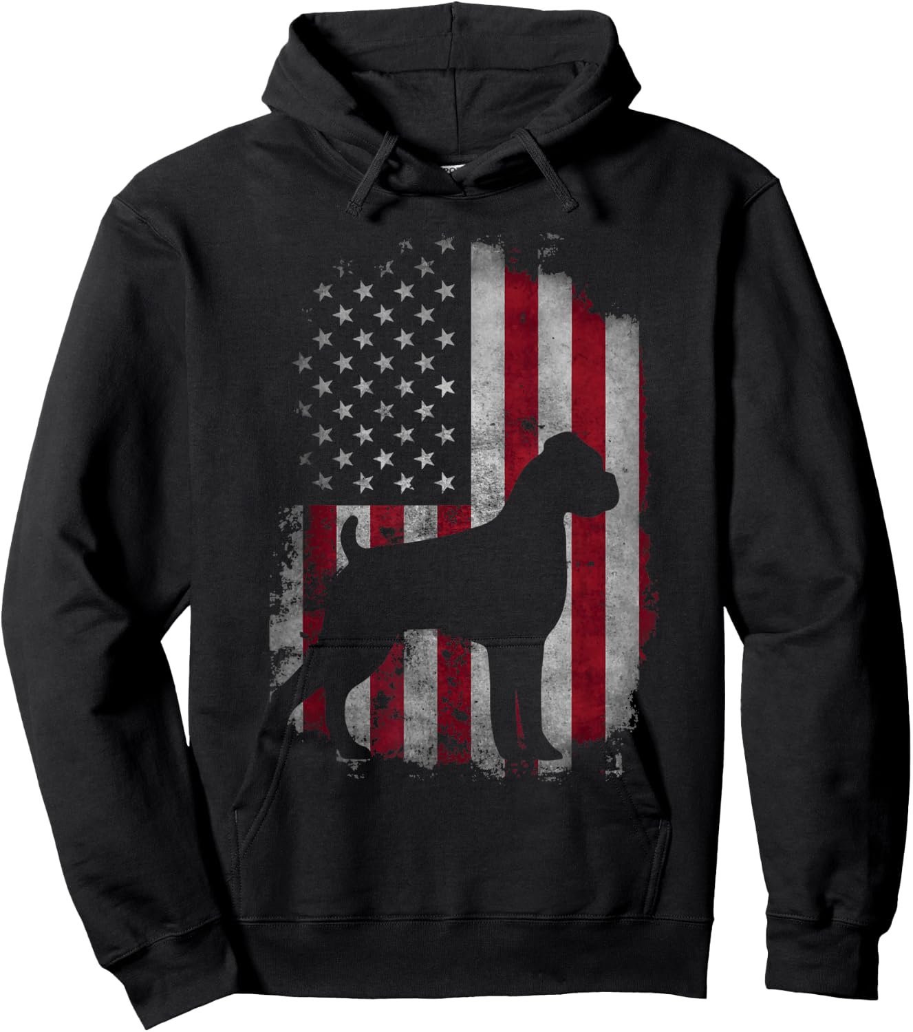 USA American Boxer Dog - Animal Dog Breeder Puppy Trainer Men Women Kids Hoodie - Hoodie | Black