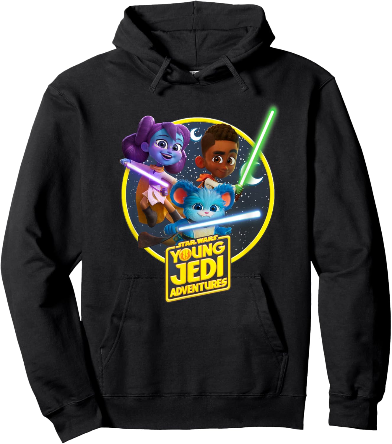 Star Wars: Young Jedi Adventures Lys Nubs & Kai Poster Hoodie - Hoodie | Black