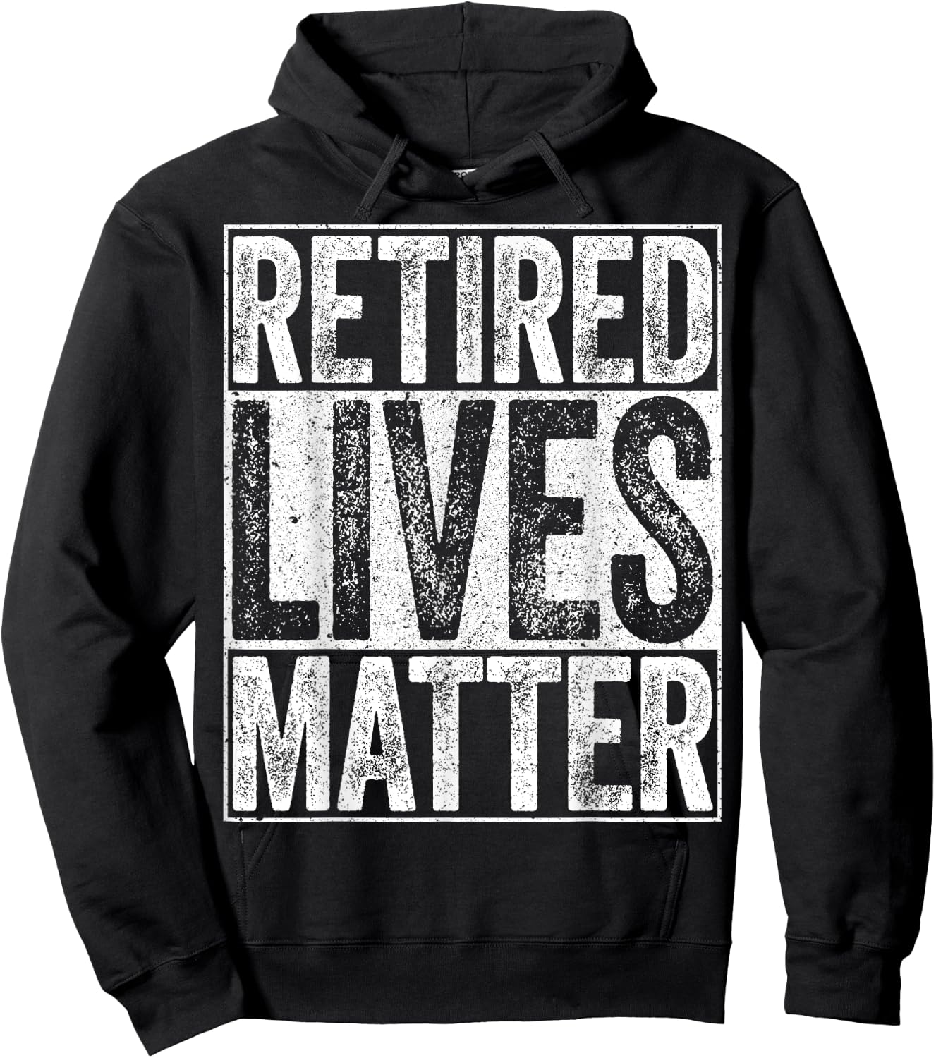Retired Lives Matter Shirt Funny Men Women Retirement Hoodie - Hoodie | Black