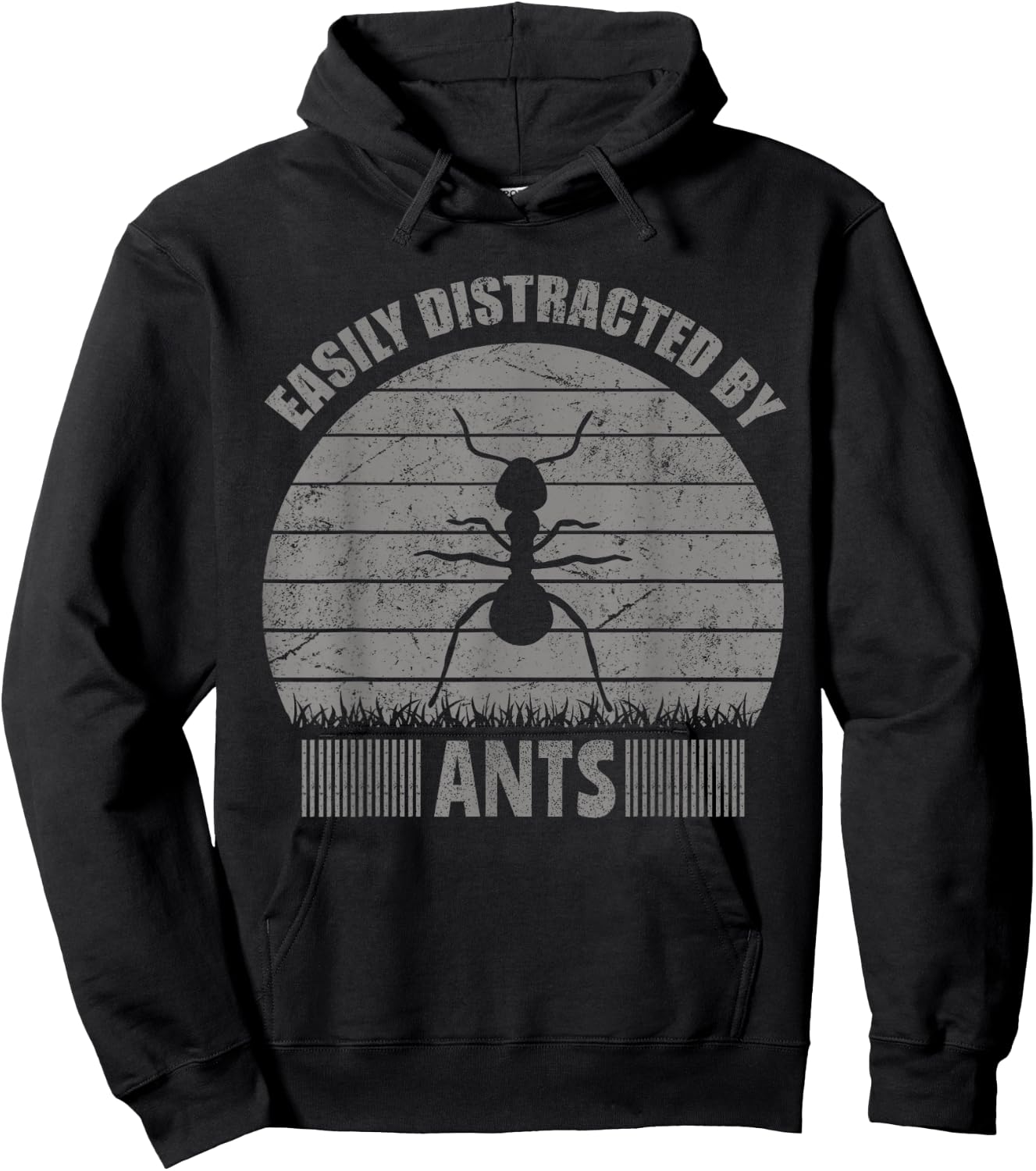 Ants Bugs Shirt | Easily Distracted By Ants For Youth & Kids Hoodie - Hoodie | Black