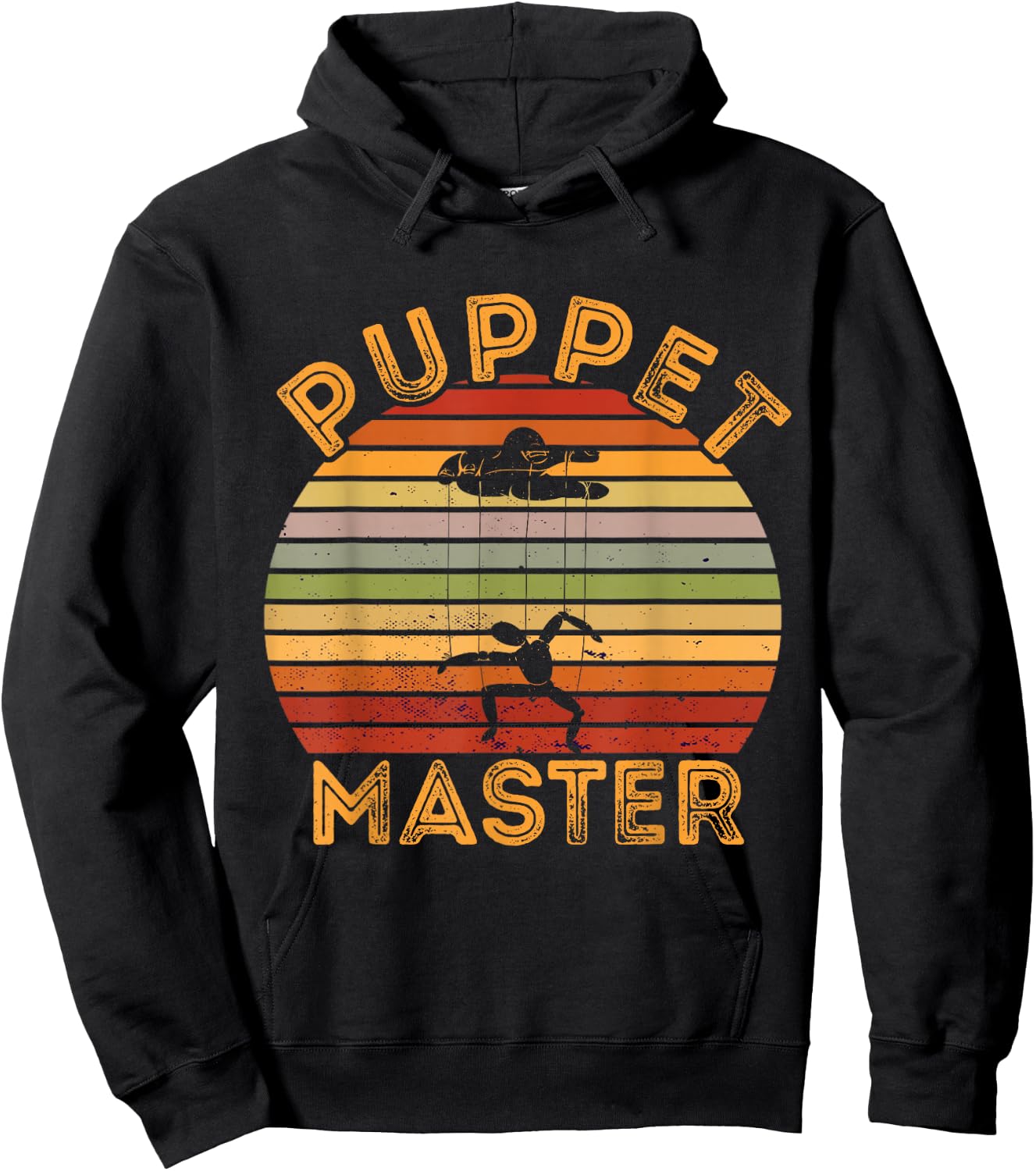 Puppet Master Retro Ventriloquist Ventriloquism Puppeteer Hoodie - Hoodie | Black