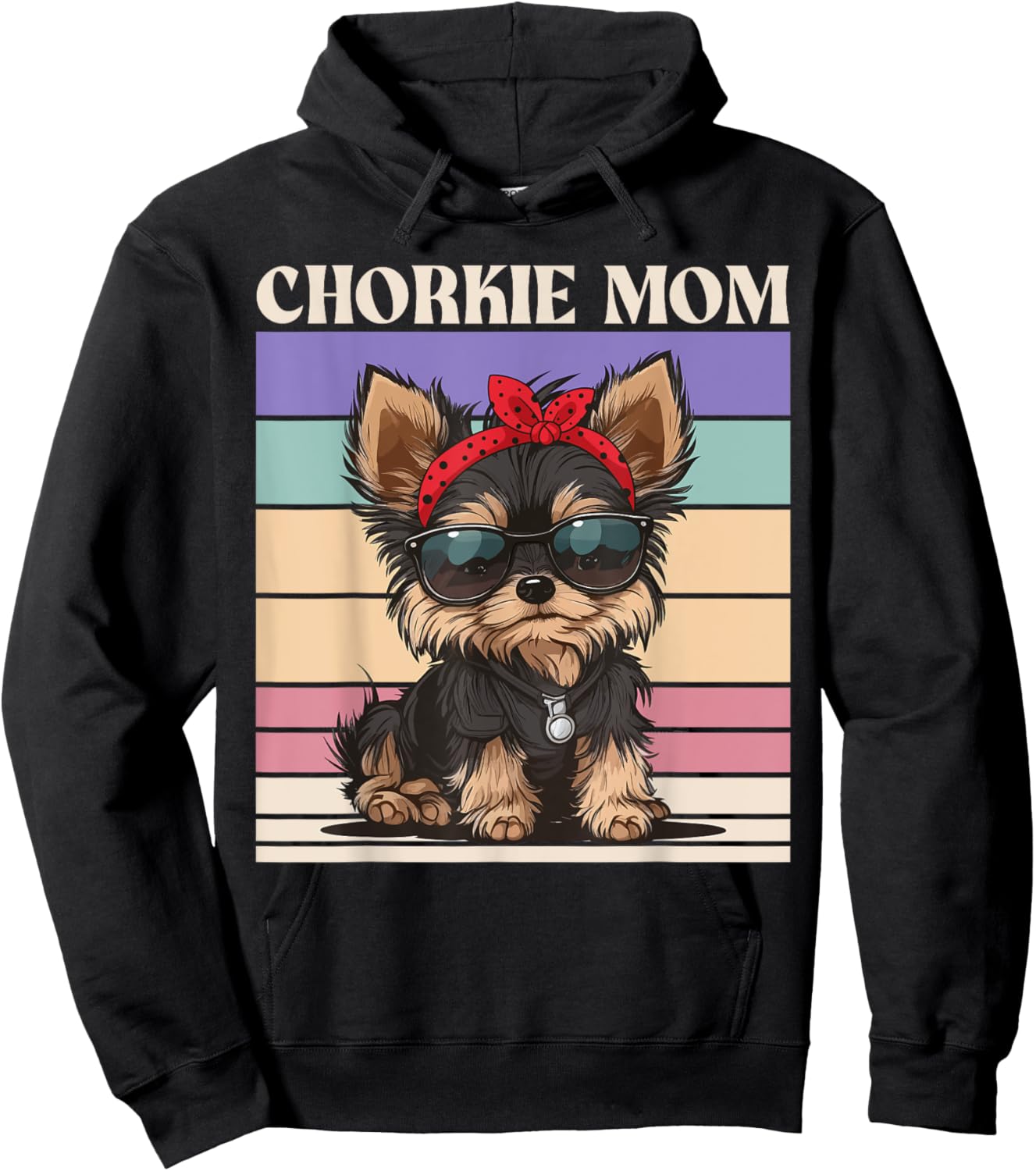 Chorkie Mom Hoodie - Hoodie | Black