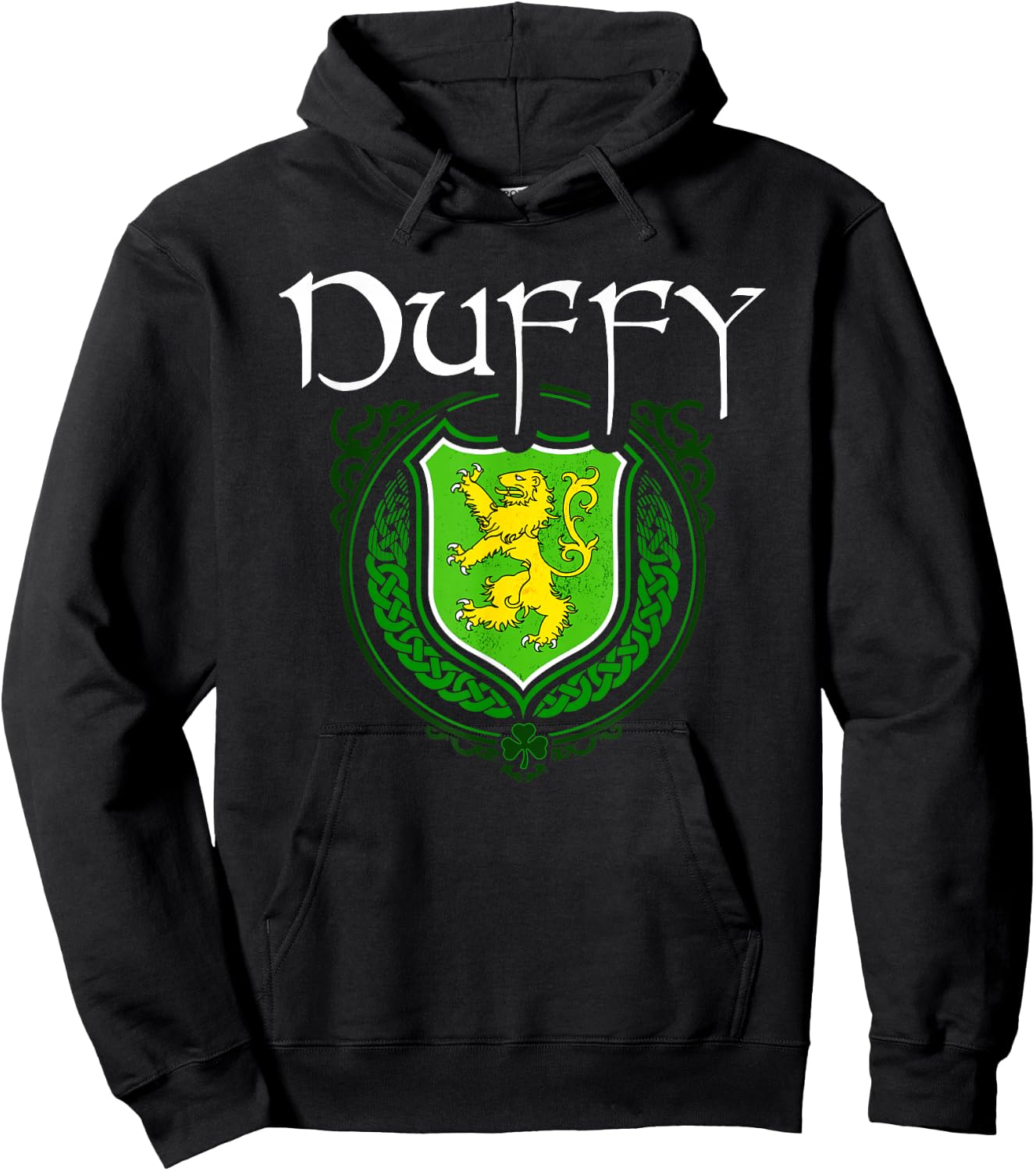 Duffy Surname Irish Clan Tartan Badge Ireland Hoodie - Hoodie | Black