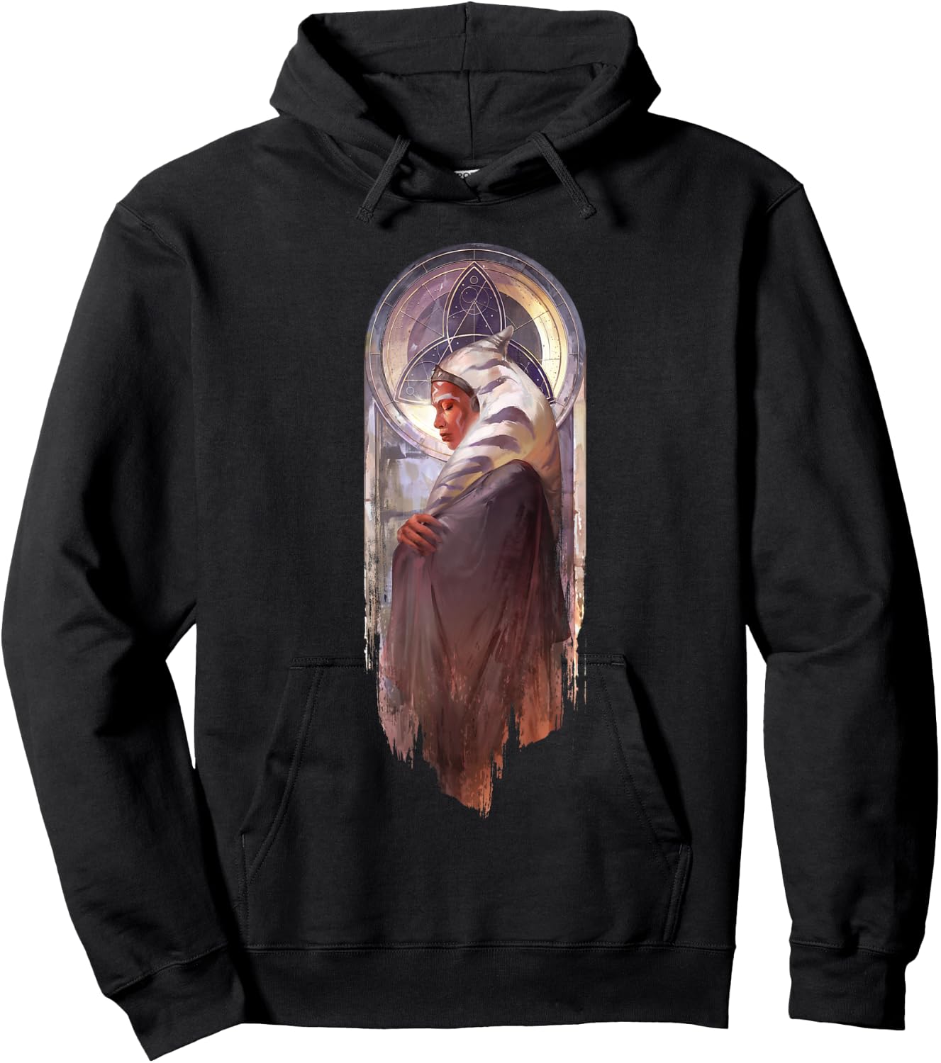 Star Wars: Ahsoka Side View Artistic Painting Portrait Hoodie - Hoodie | Black