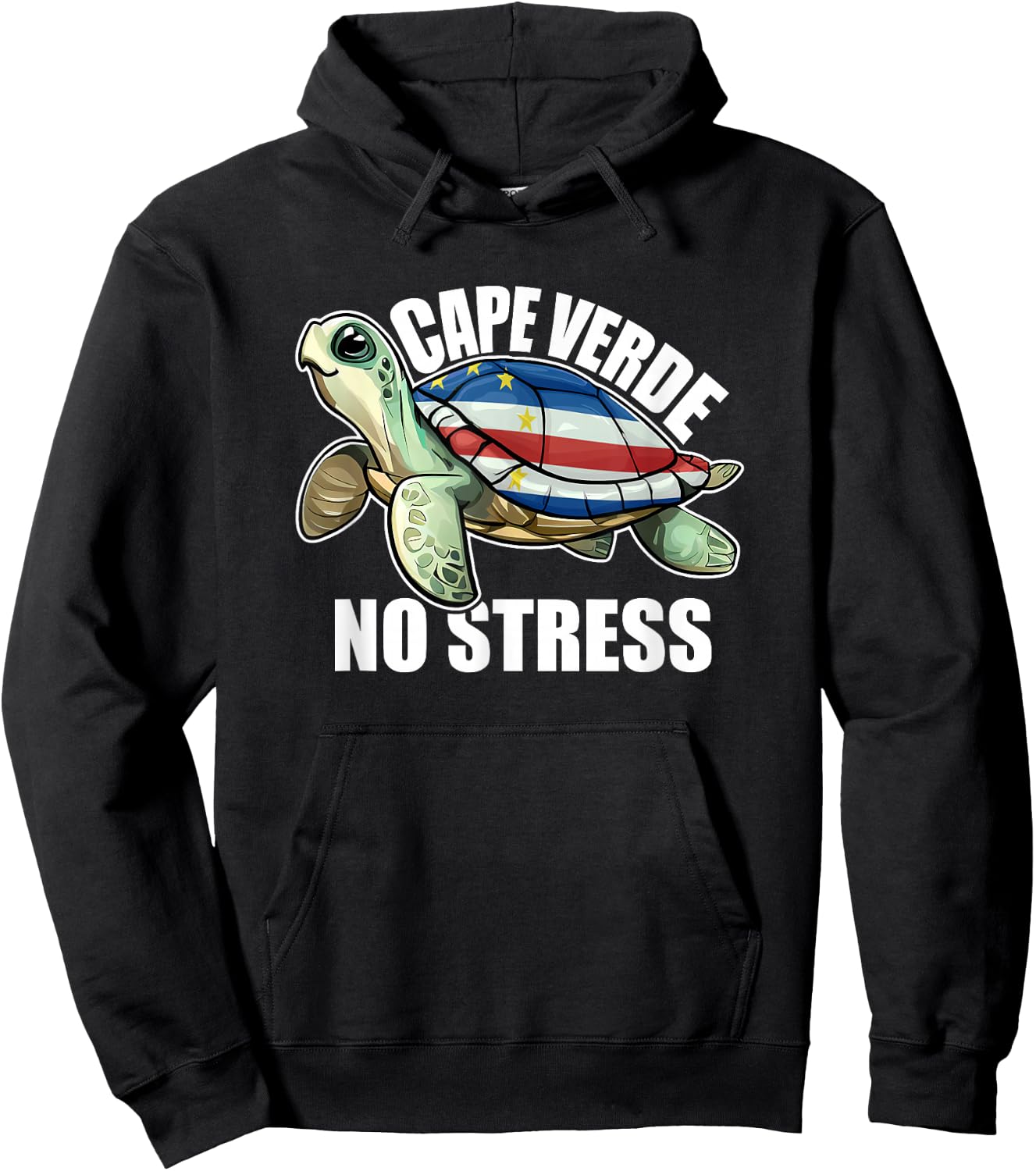 Holidays in Cape Verde Discover Serenity and No Stress Hoodie - Hoodie | Black