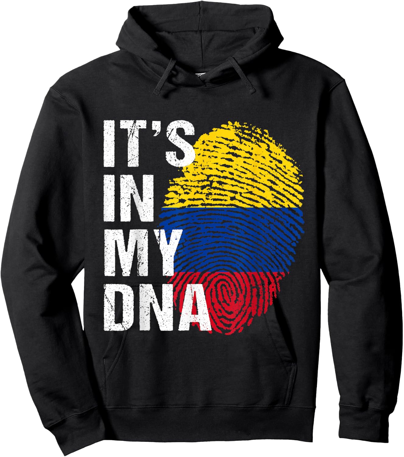 It's in My DNA colombian proud men women kids colombia Hoodie - Hoodie | Black