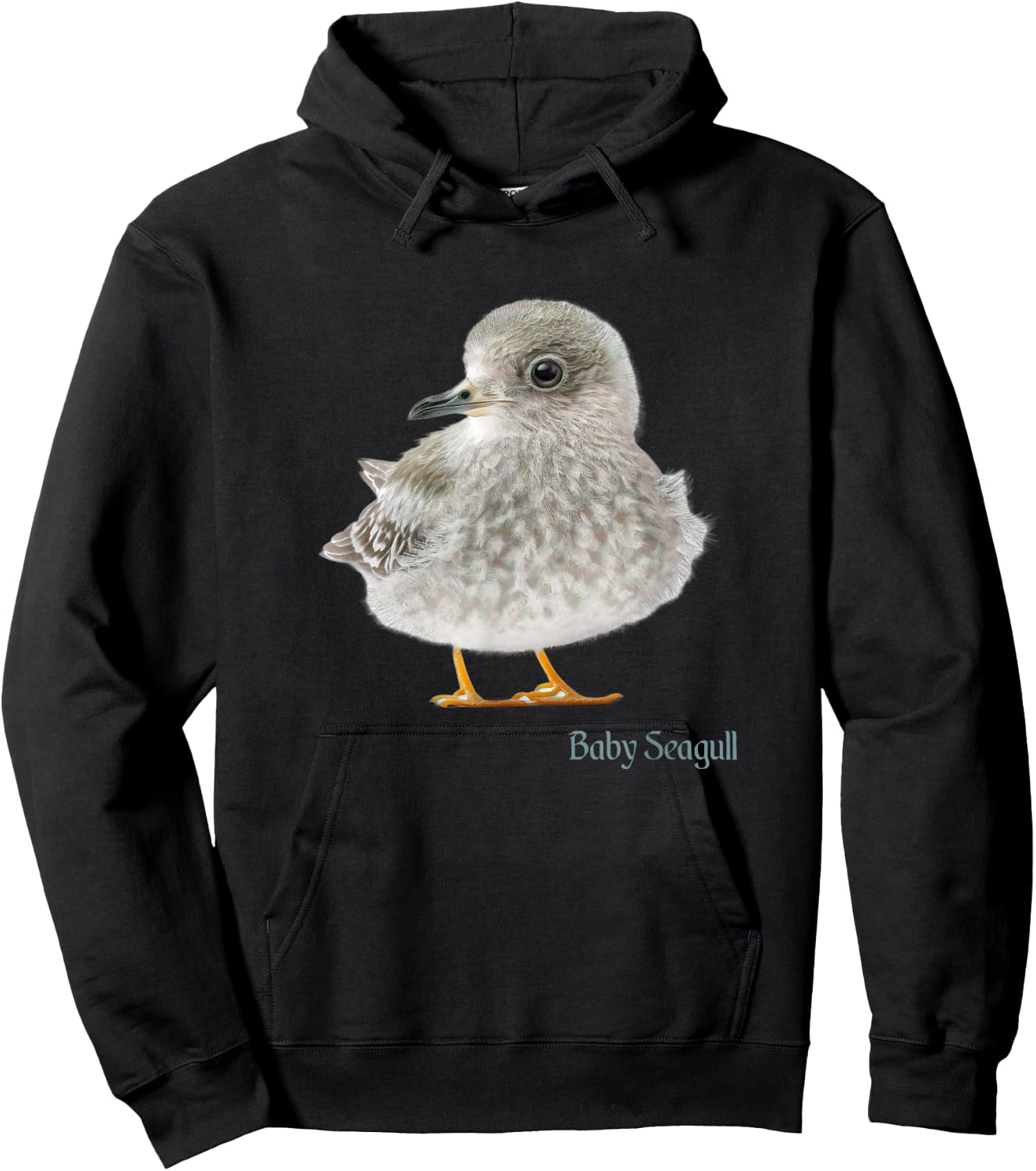 Seagull Shirt Baby Seagull Bird Ornithology Hoodie - Hoodie | Black