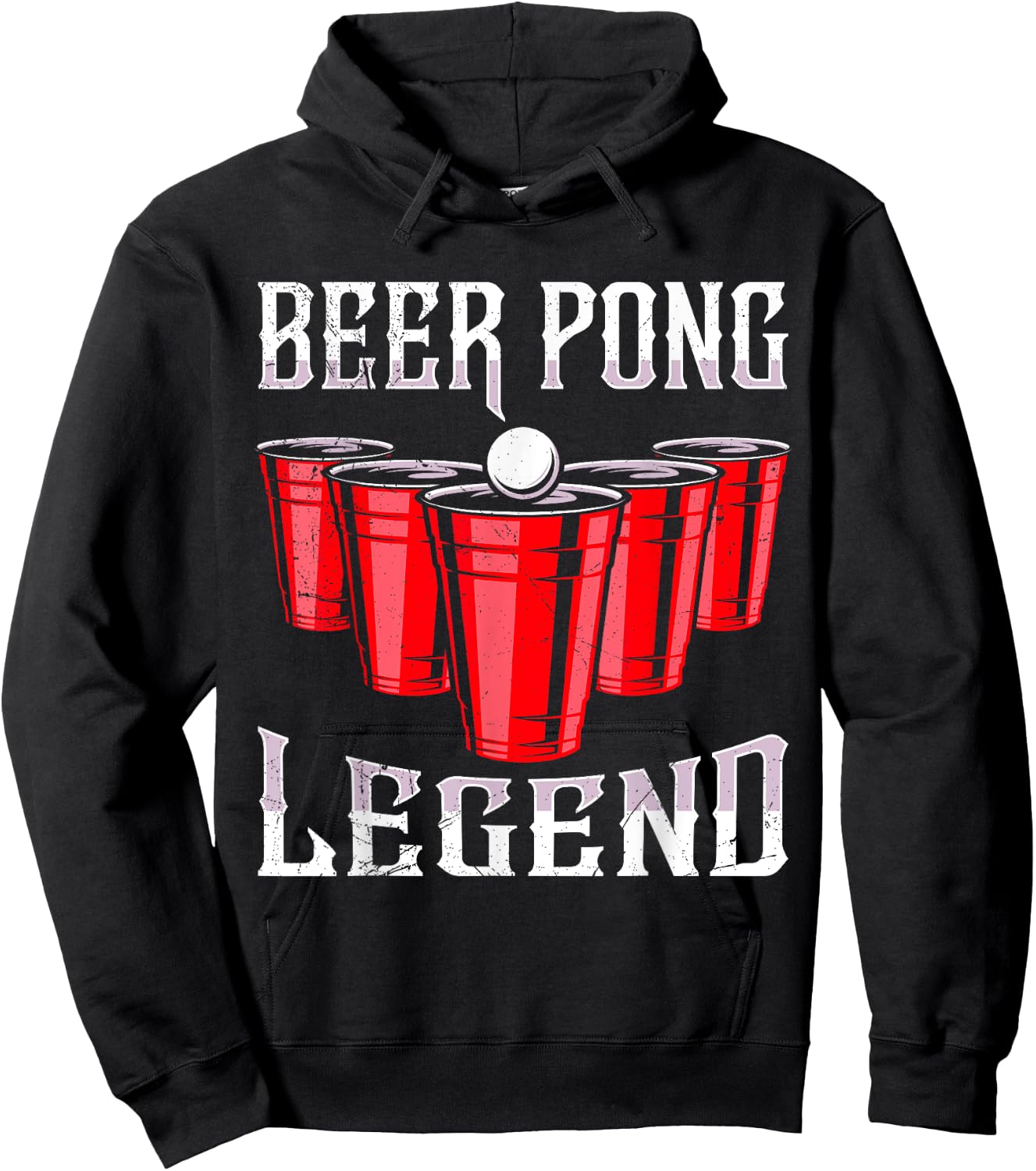 Beer Pong Legend Beer Pong Party Beer Pong Hoodie - Hoodie | Black