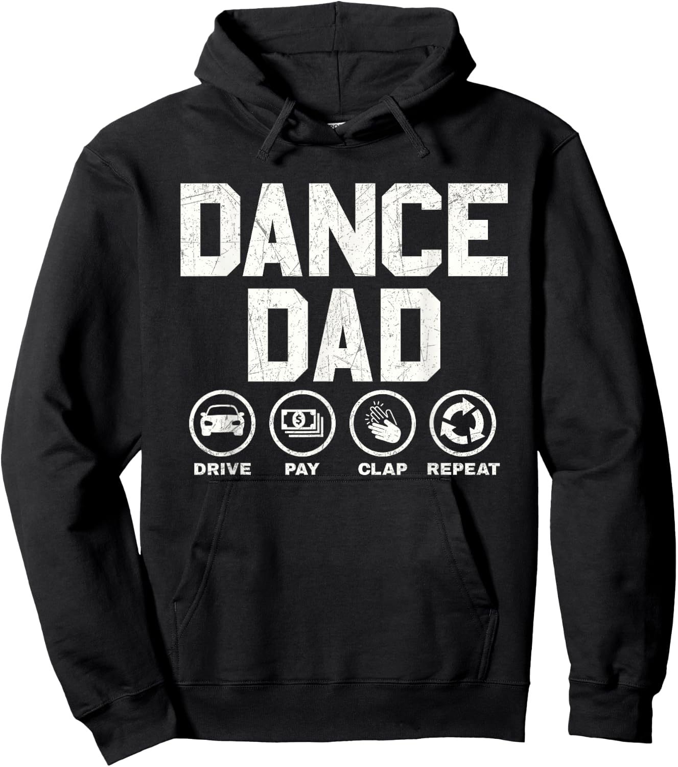 Funny Dance Dad Proud Dancer Dancing Father Men Hoodie - Hoodie | Black