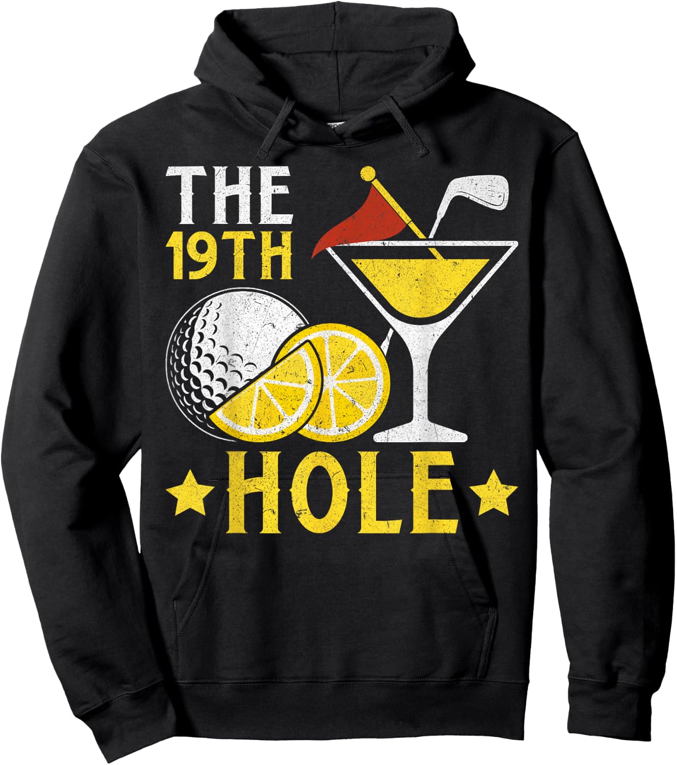 The 19th Hole Golf Game Beers and Cocktails Beer Drinkers Hoodie - Hoodie | Black