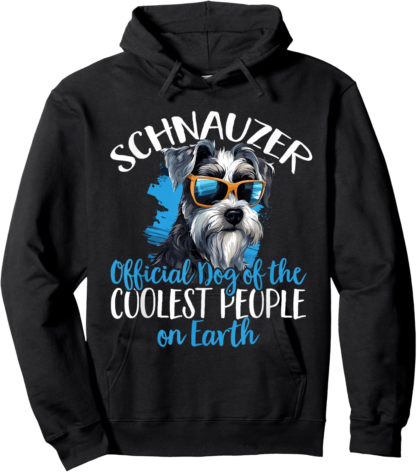 Schnauzer Dog Breed Pet Schnauzer Official Dog Hoodie - Hoodie | Black