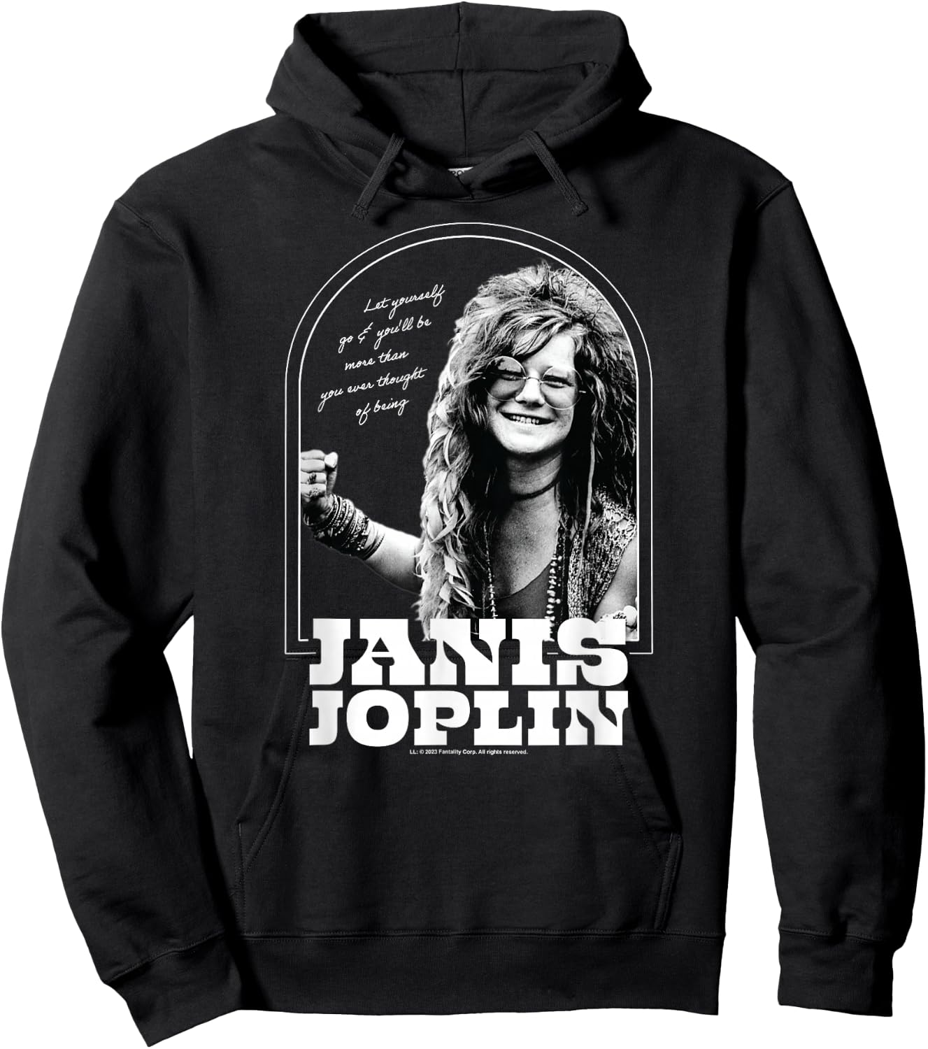 Janis Joplin - Let Yourself Go Be More Hoodie - Hoodie | Black