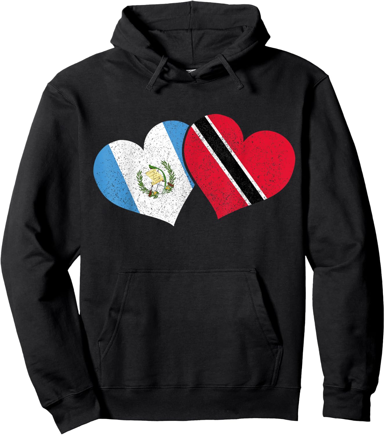Guatemala Trinidad & Tobago Guatemalan Flag Pride Hoodie - Hoodie | Black