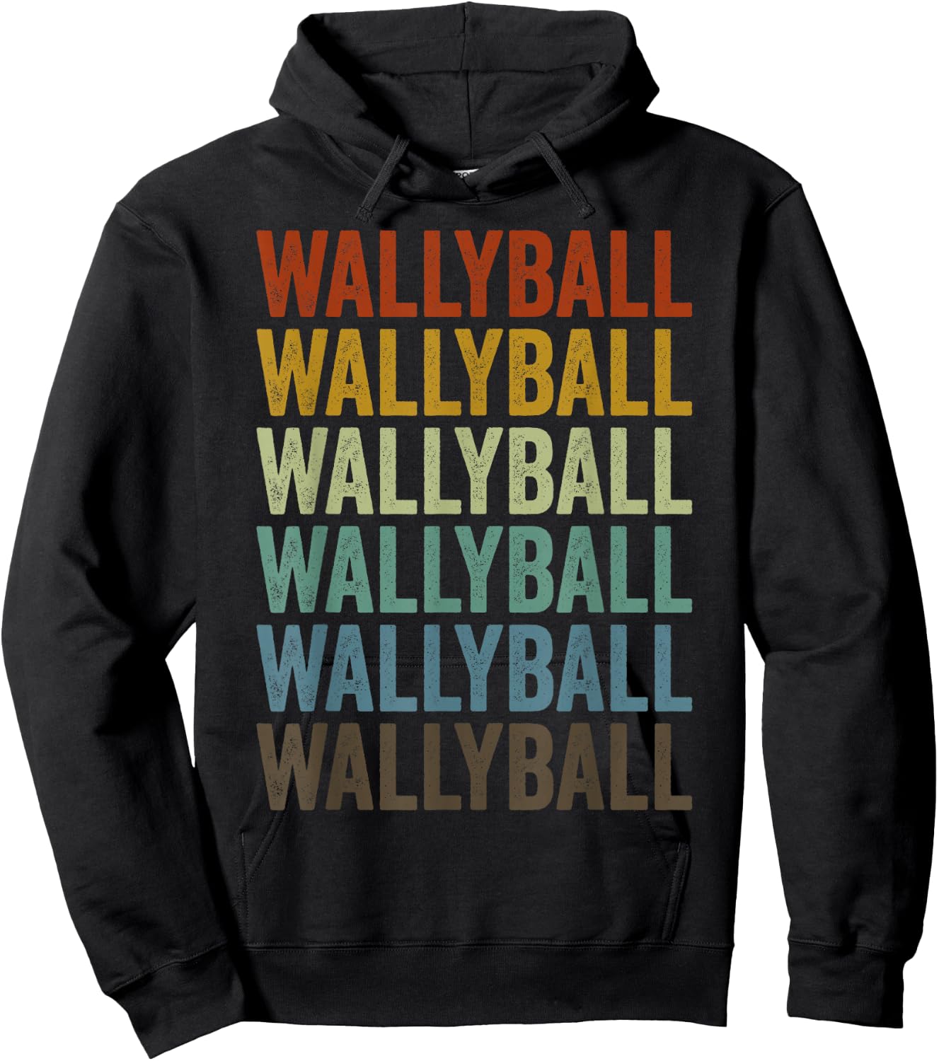 Wallyball Sports Retro Hoodie - Hoodie | Black