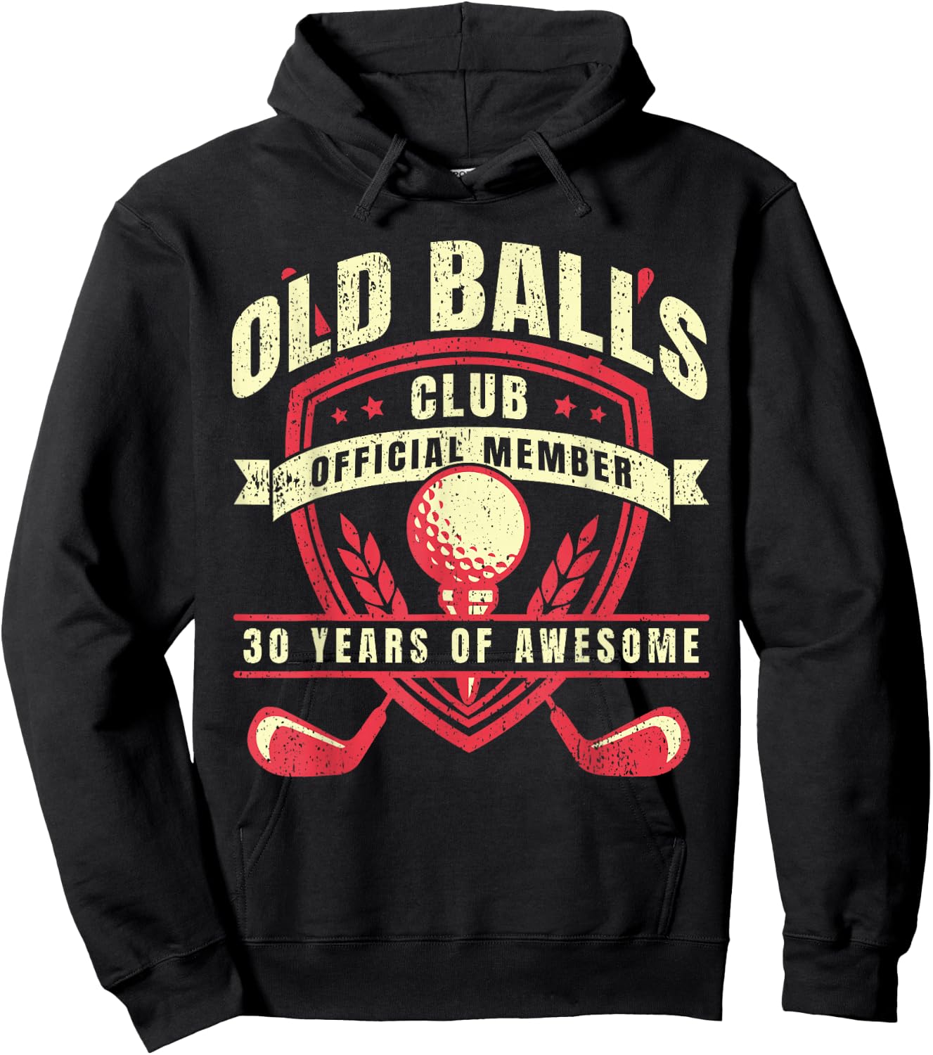 Golfer 30 Year Old Balls Golf Club I Golfing 30th Birthday Hoodie - Hoodie | Black