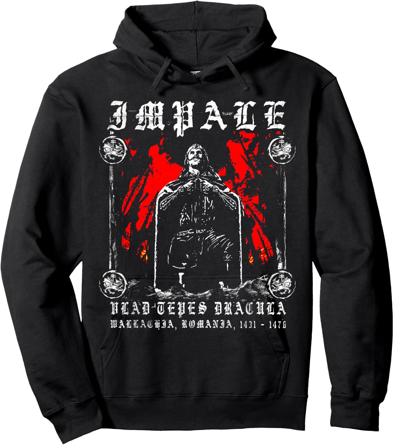 Vlad The Impaler - Vlad Tepes vlad Dracula Hoodie - Hoodie | Black