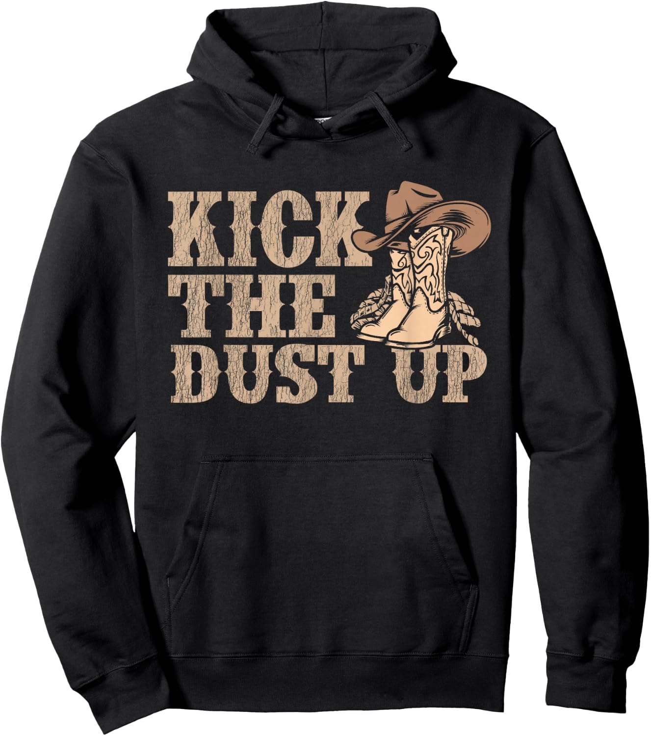 Kick The Dust Up - Country Music Western Dancer Cowgirl Hoodie - Hoodie | Black