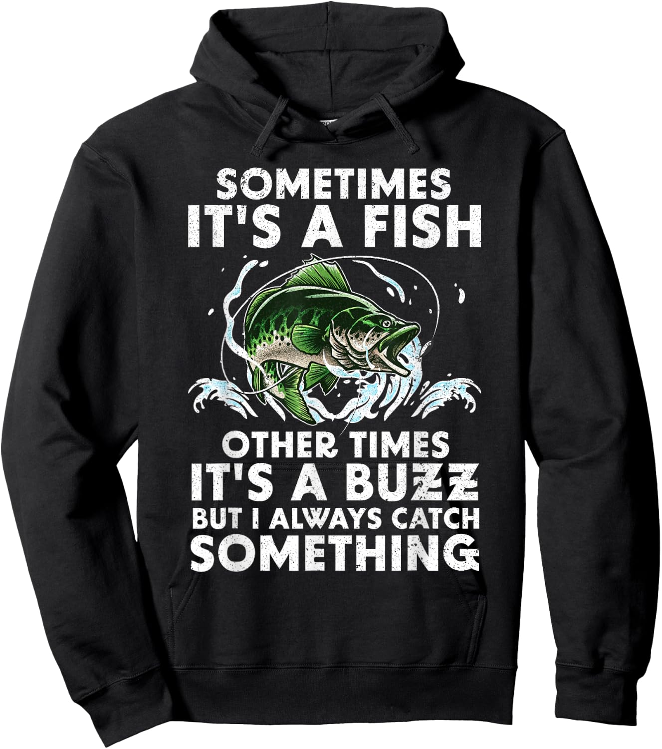Cool Fishing Design Women Fishing Rod Fish Fisherman Small Hoodie - Hoodie | Black