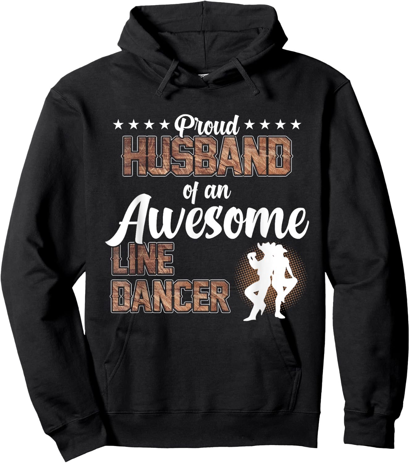 Proud Husband Of Line Dancer Dancing Teacher Dance Graphic Hoodie - Hoodie | Black