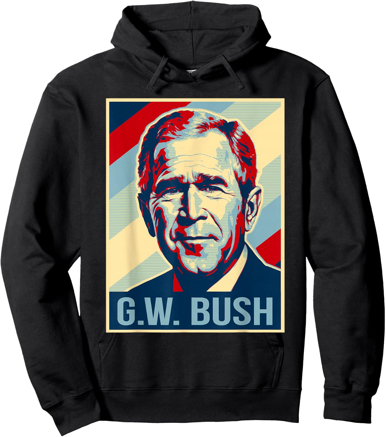 4th Of July George W. Bush Is My President Patriotic Hoodie - Hoodie | Black