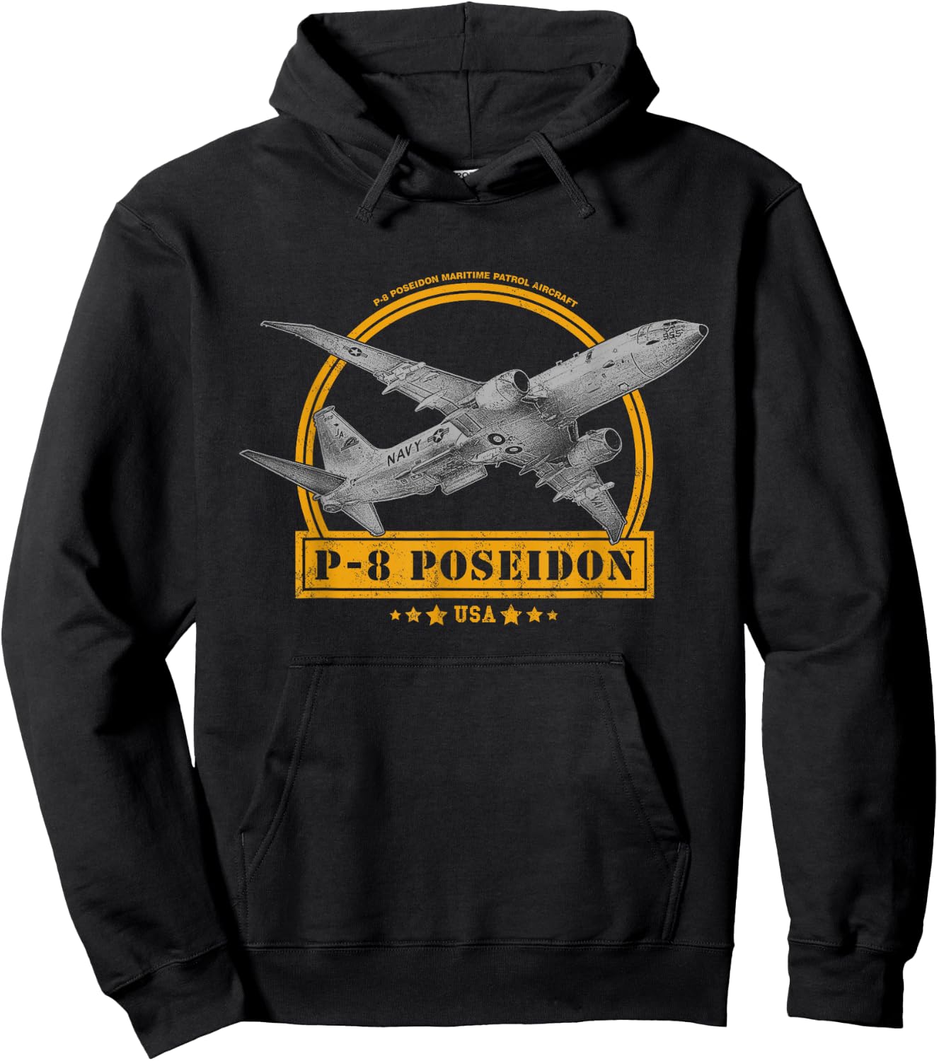 P-8 Poseidon Aircraft Hoodie - Hoodie | Black
