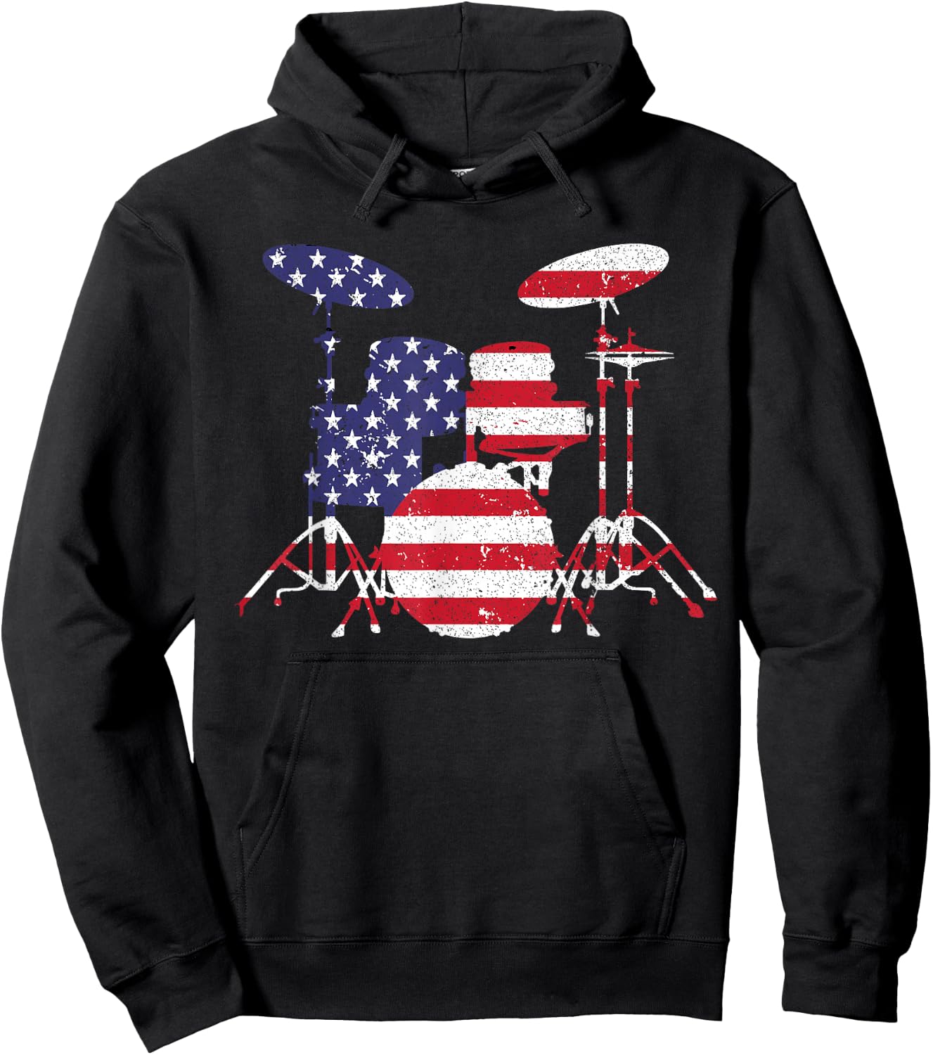 Best Drum Design Women Drum Set Drumming Drummer Hoodie - Hoodie | Black
