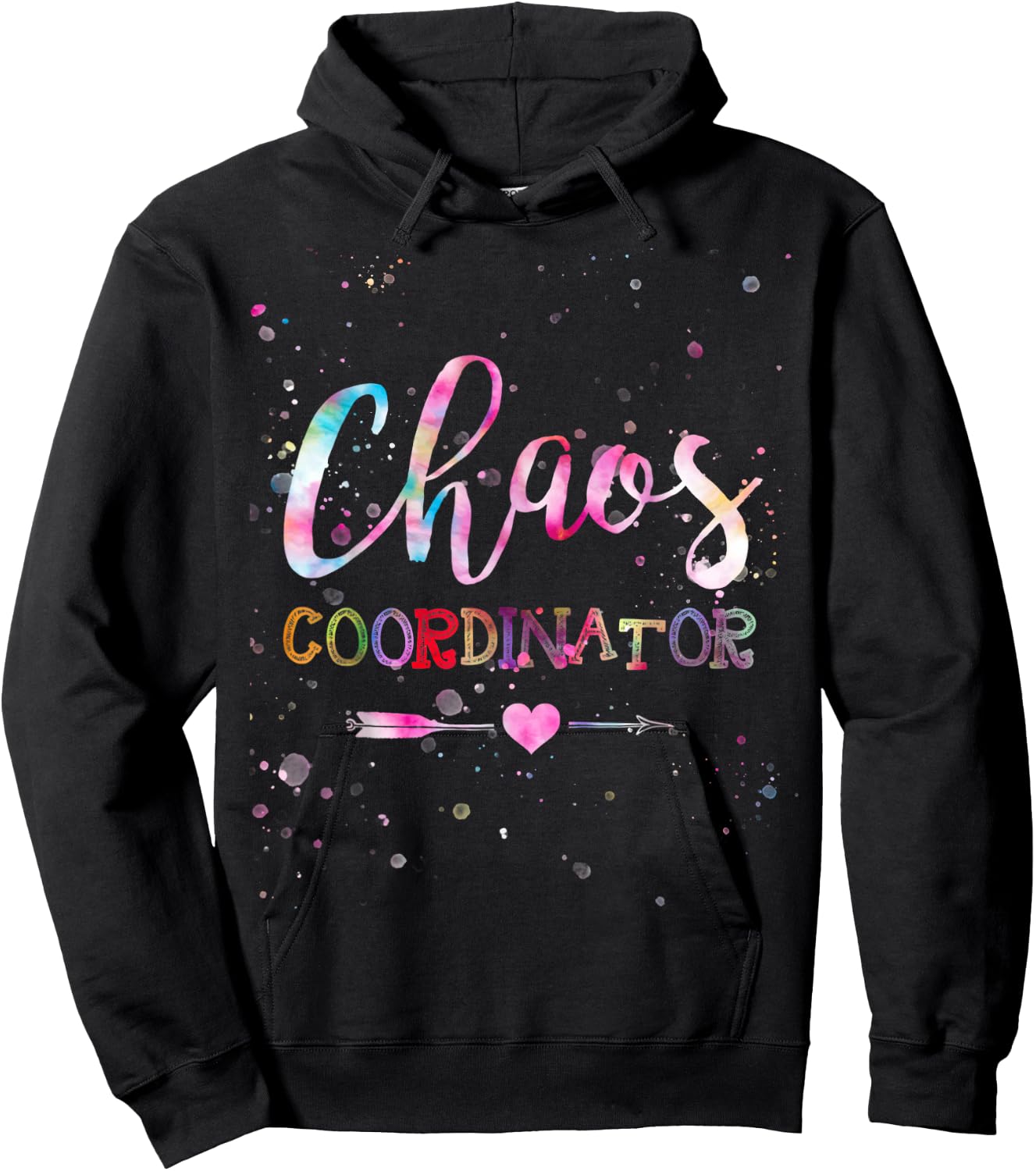 Chaos Coordinator Tie Dye Hoodie - Hoodie | Black