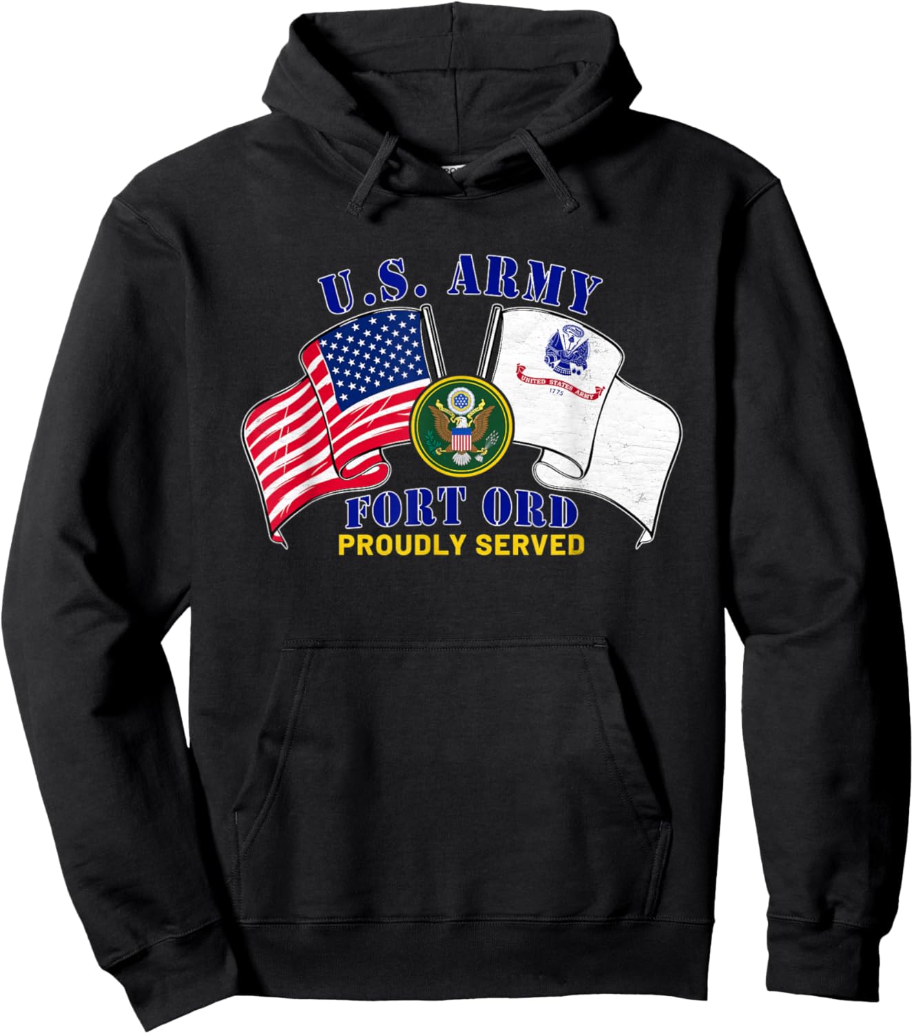 Fort Ord California Ca Us Army Training Center Infantry Hoodie - Hoodie | Black