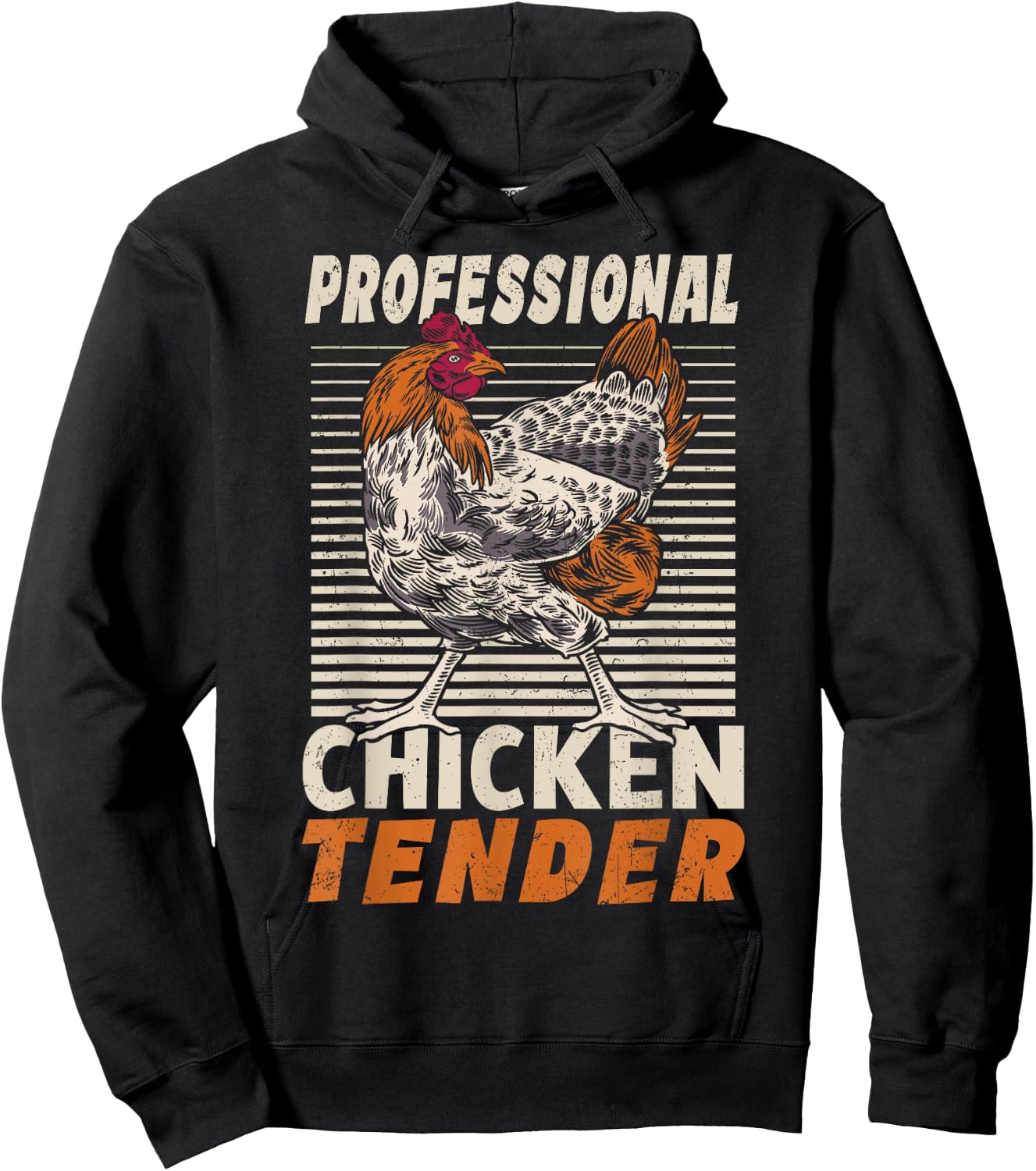Professional Chicken Tender Crazy Chicken Lady Hoodie - Hoodie | Black
