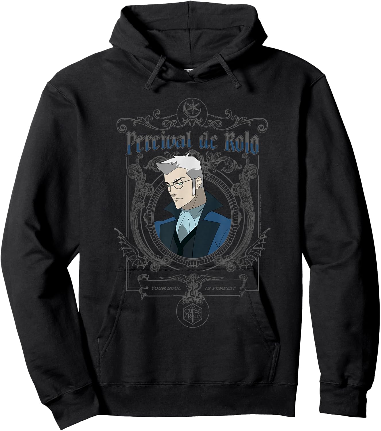 The Legend of Vox Machina Percy Goth Frame Small Hoodie - Hoodie | Black