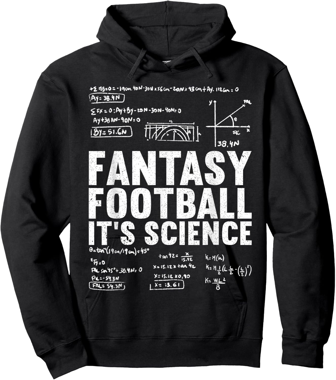 Fantasy Football It's Science | Draft Funny Fantasy Football Hoodie - Hoodie | Black