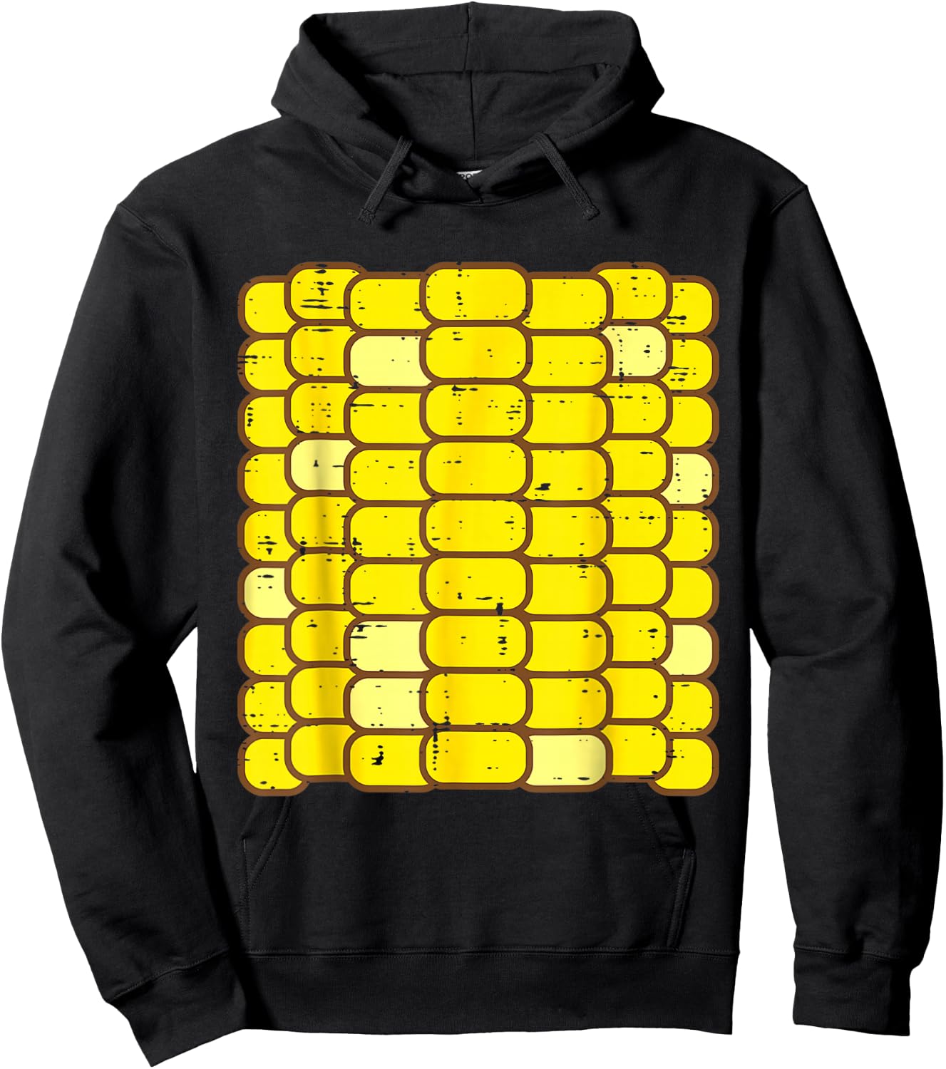 Corn Halloween Costume Funny Foodie Farmer Men Women Kids Hoodie - Hoodie | Black